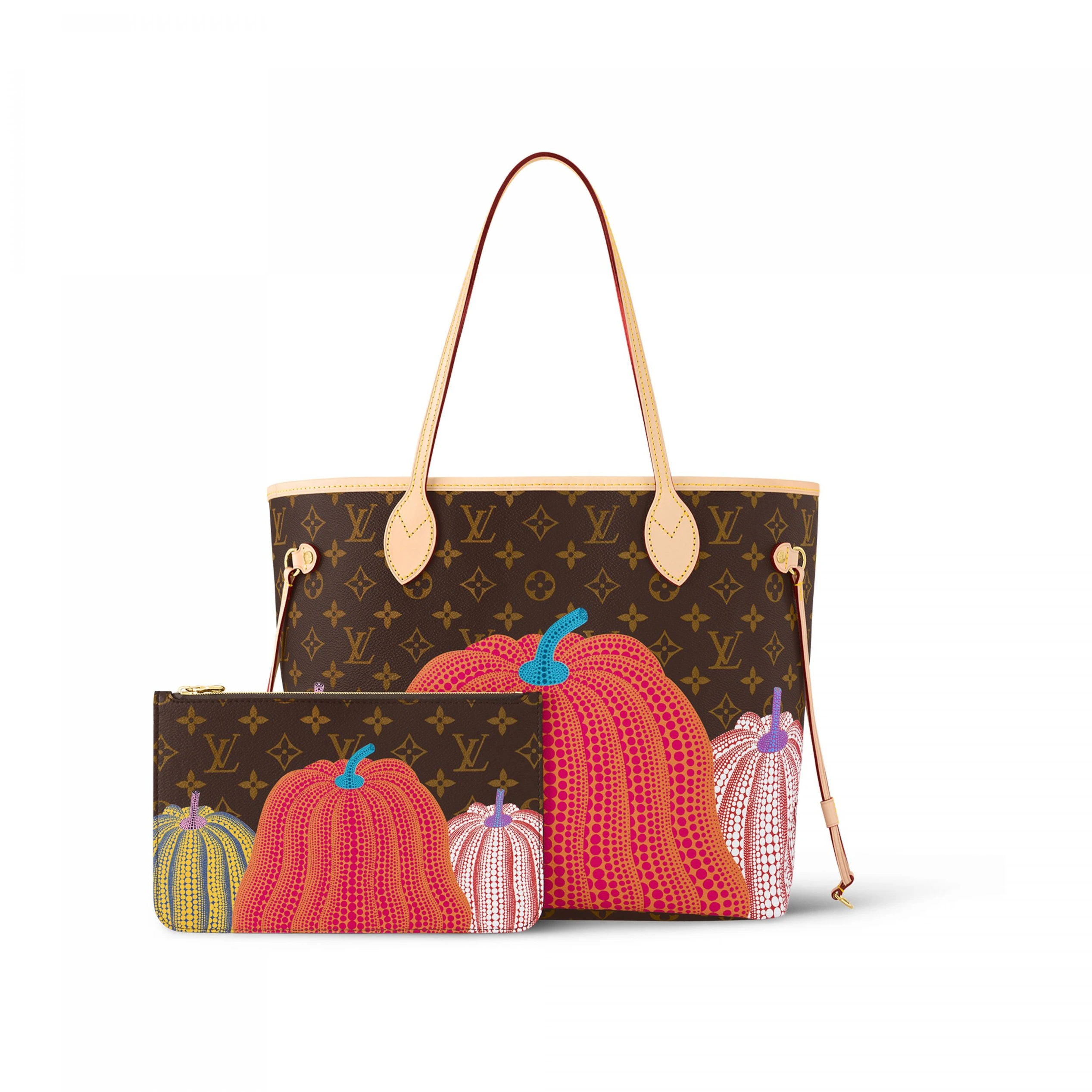 Mythick Louis Vuitton LV x YK Neverfull MM M46468 Pumpkin print