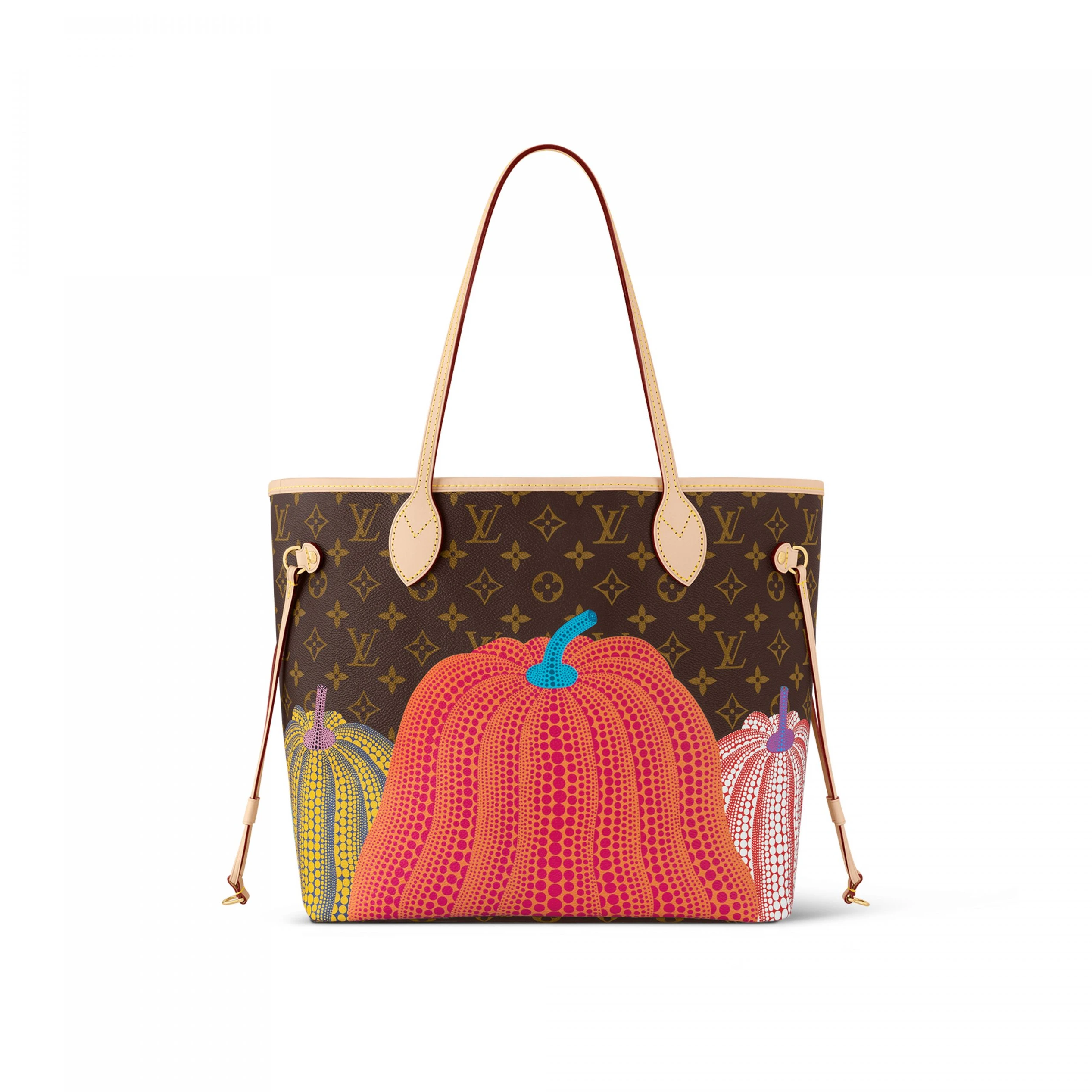 Louis Vuitton LV x YK Neverfull MM M46468 Pumpkin print