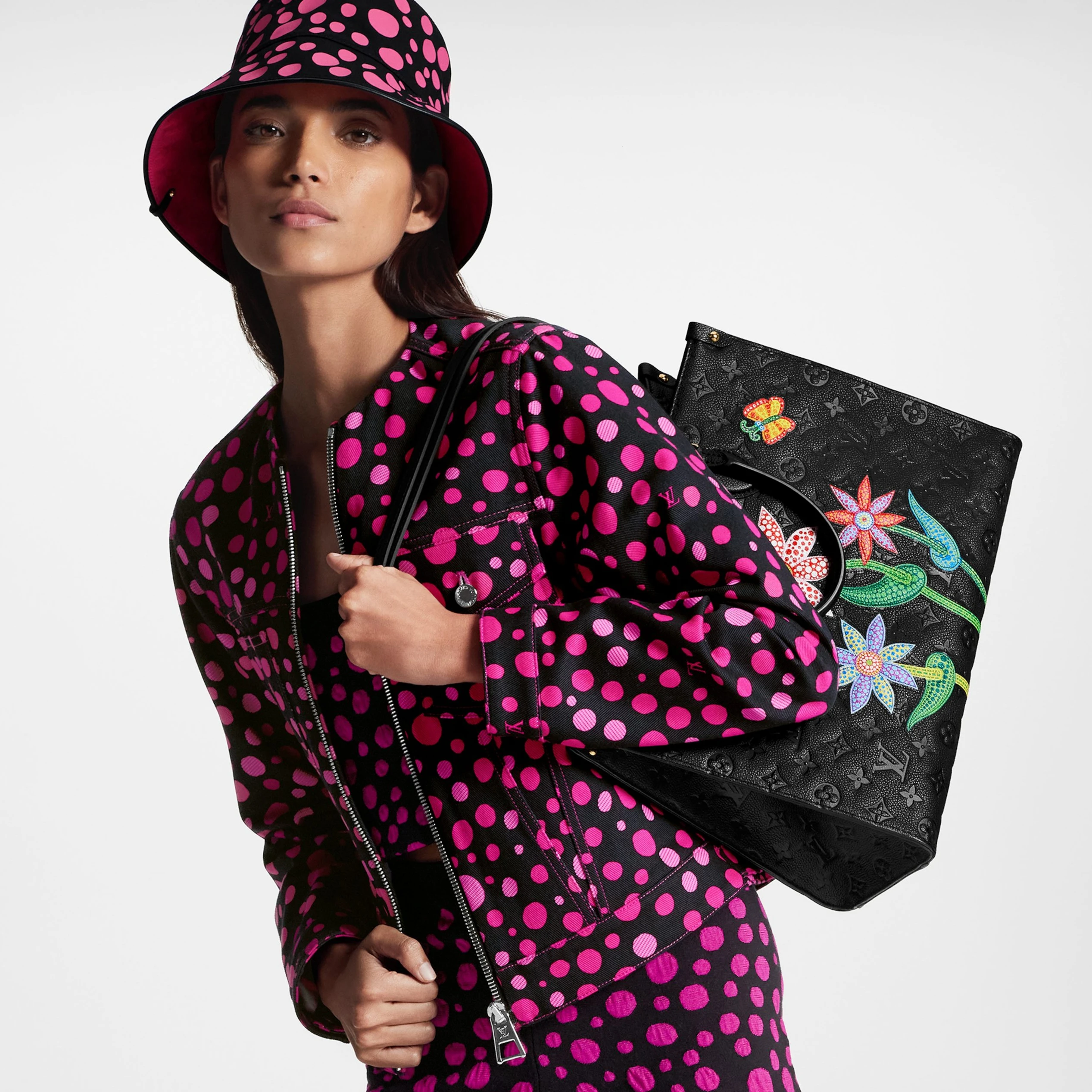 Replica bag Louis Vuitton LV x YK OnTheGo MM M46416 Black