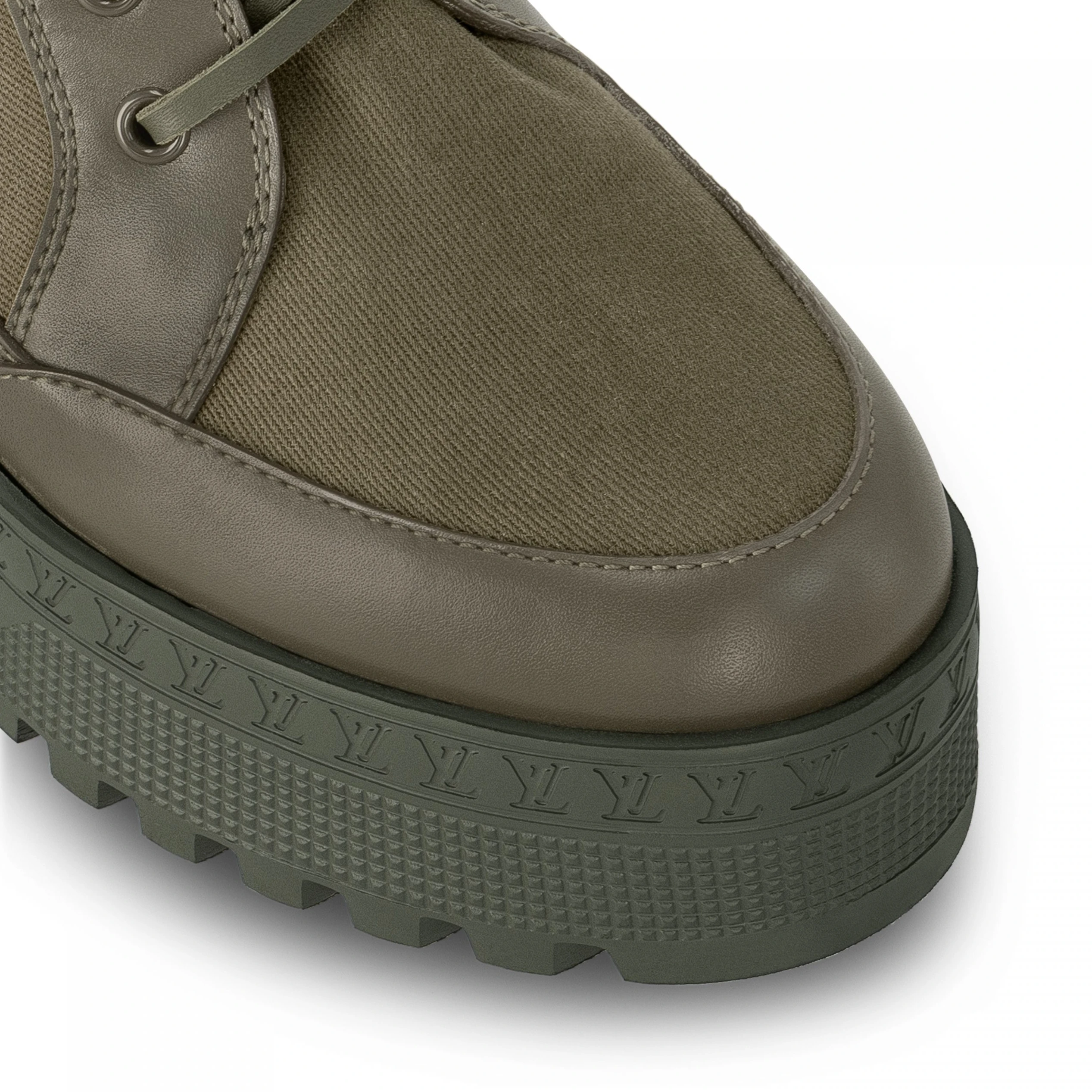 Replica bags lv Louis Vuitton Laureate Platform Desert Boot Khaki Green 1AC7S9