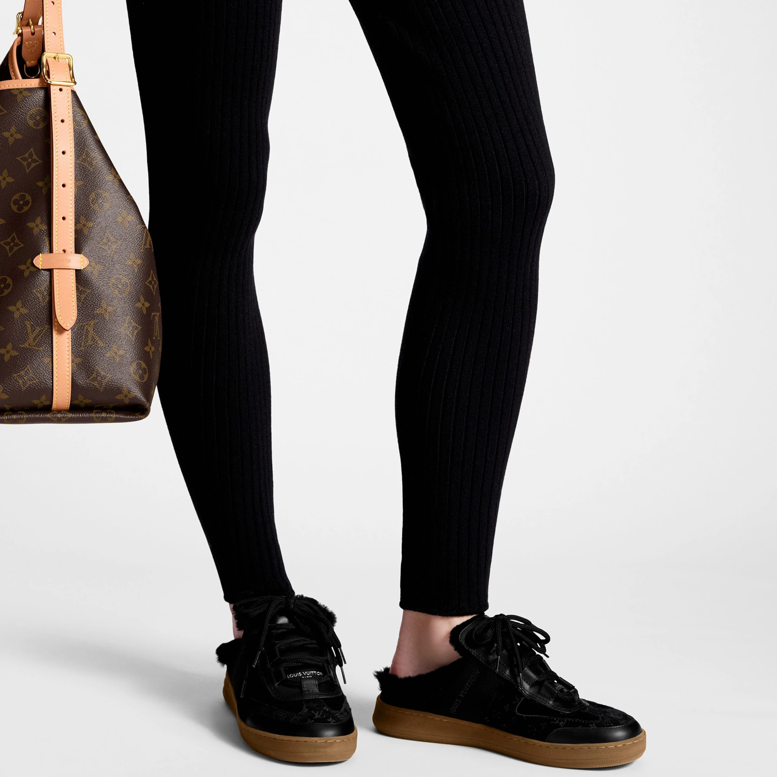 Mythick ru Louis Vuitton Lous Open Back Sneaker Black 1ACAE7