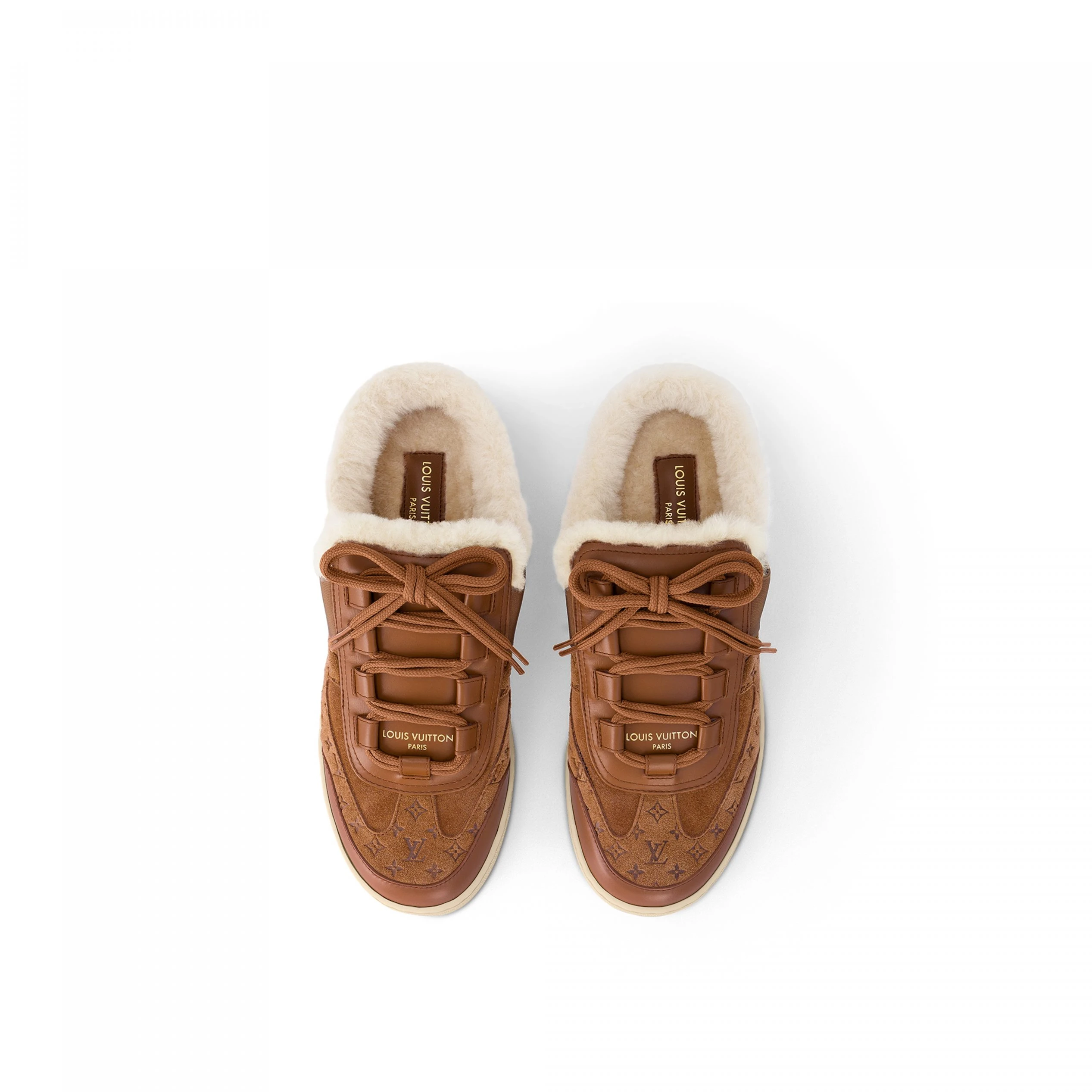 Replica bags Louis Vuitton Lous Open Back Sneaker Cognac Brown 1ACADB