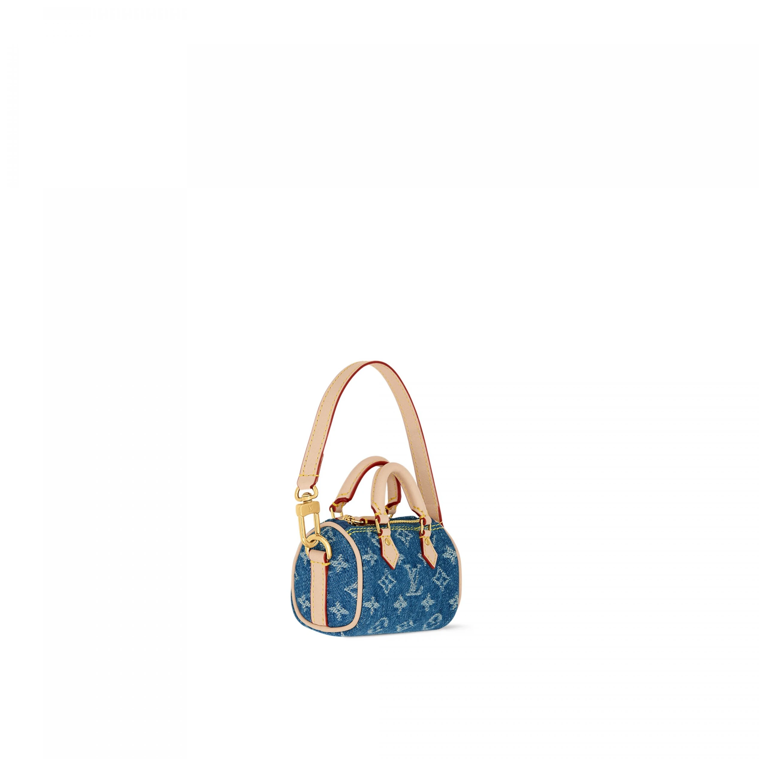 Replica bag Louis Vuitton M01701 Micro Speedy Bag Charm Denim Blue