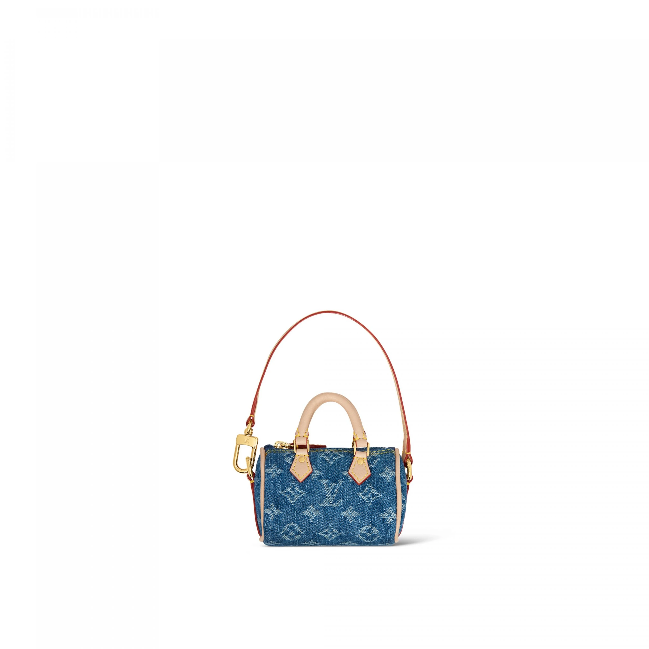 Louis Vuitton M01701 Micro Speedy Bag Charm Denim Blue