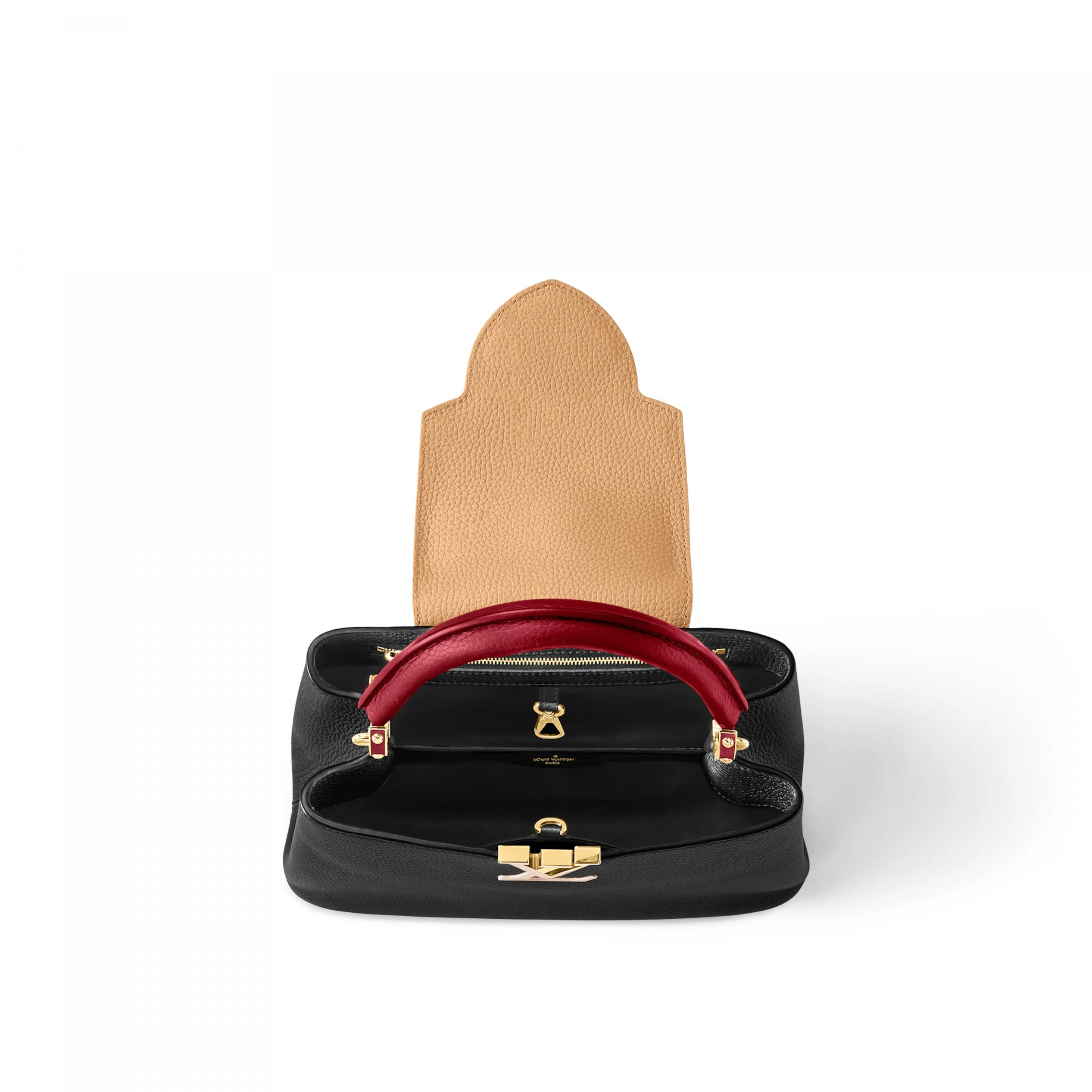 Replica bags lv Louis Vuitton M20704 Capucines MM Noir Rubis