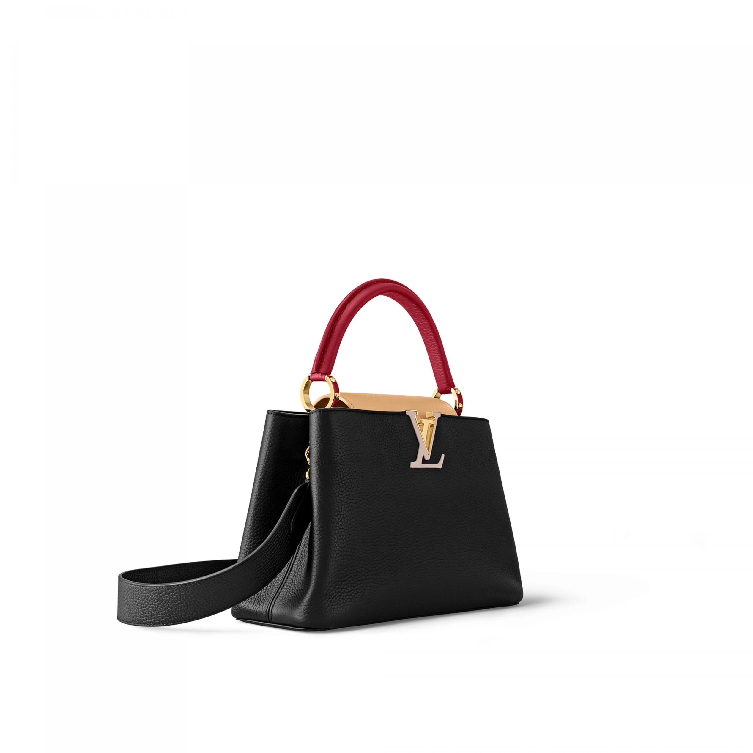 Replica bags lv Louis Vuitton M20704 Capucines MM Noir Rubis