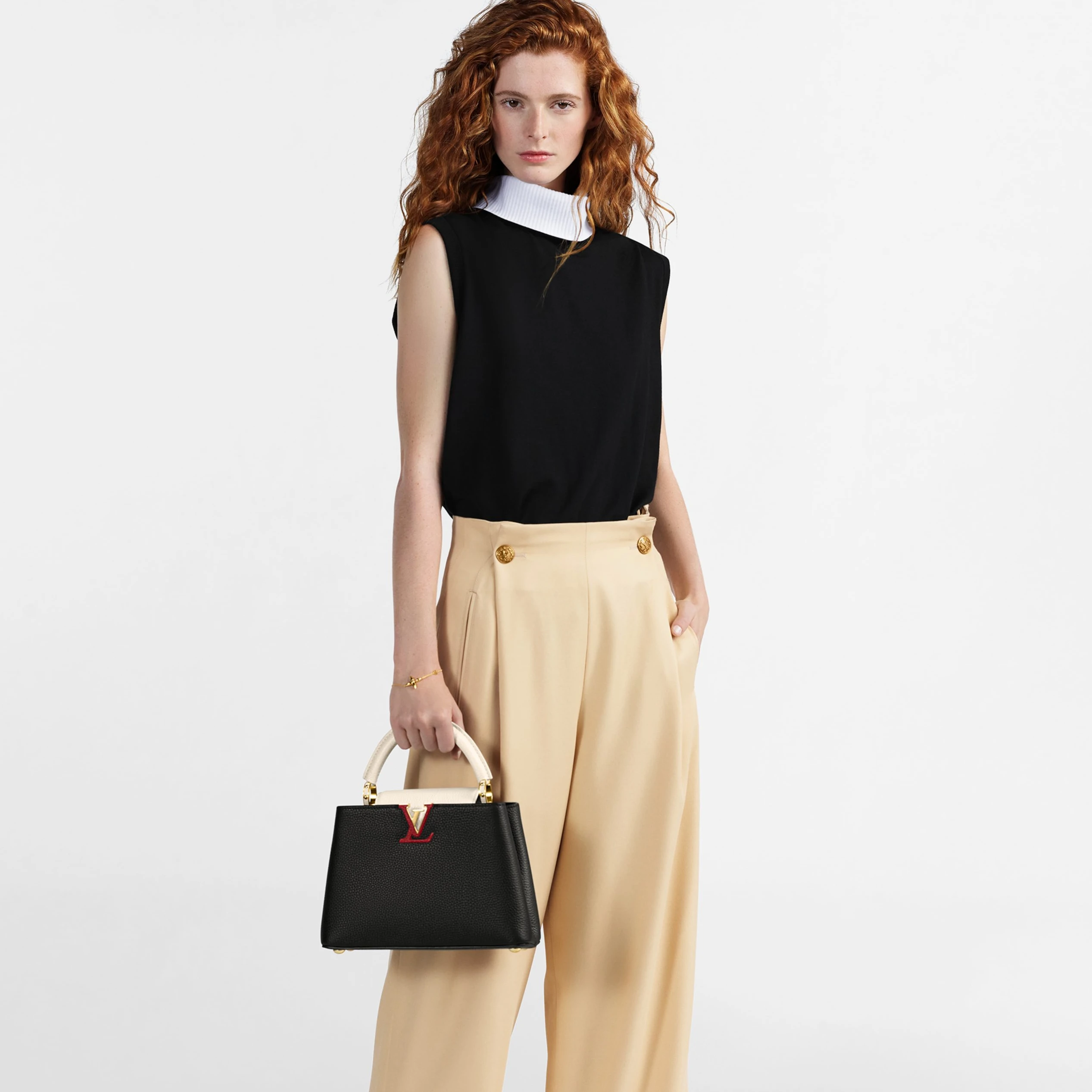 Louis vuitton locations Louis Vuitton M21043 Capucines BB Black
