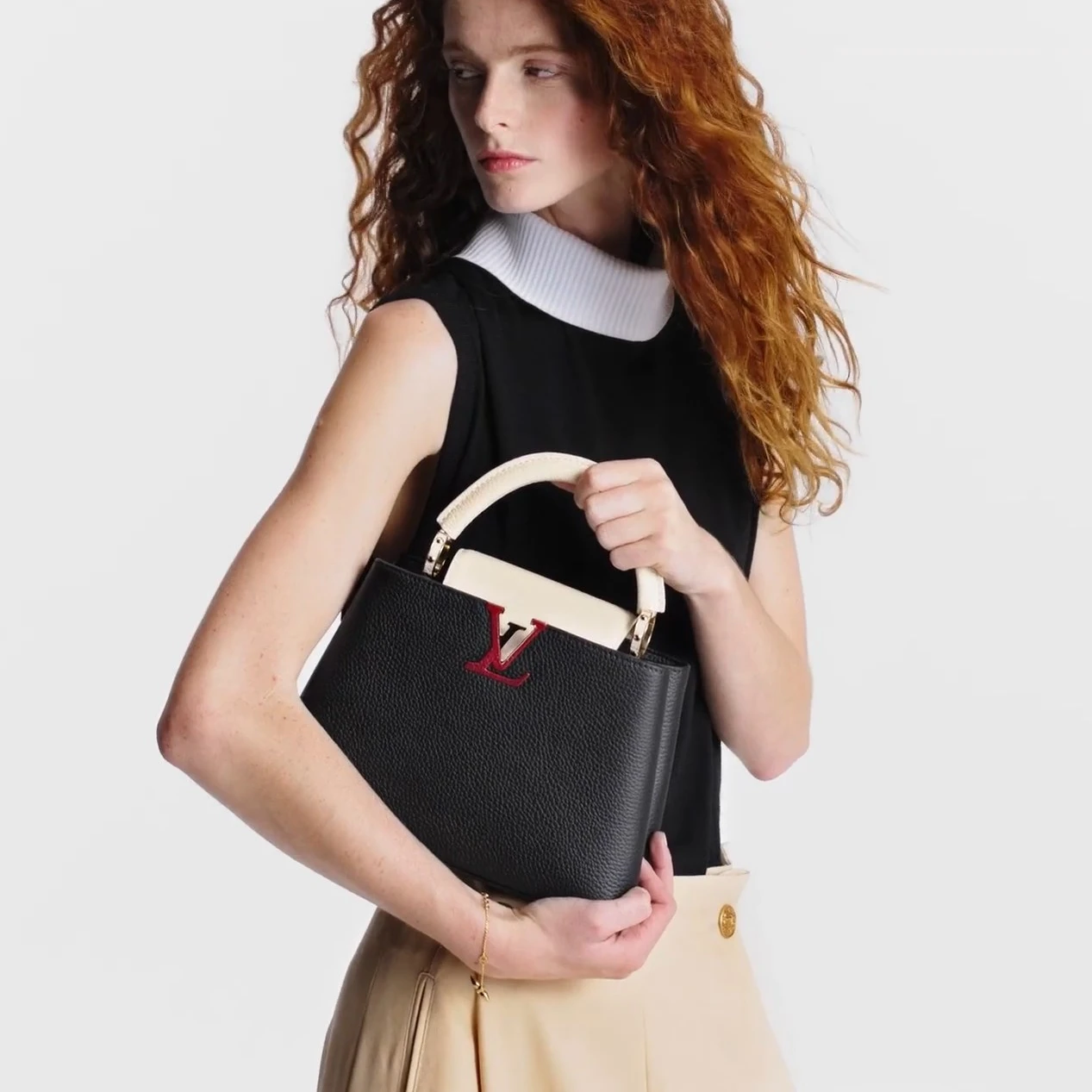 Louis vuitton locations Louis Vuitton M21043 Capucines BB Black