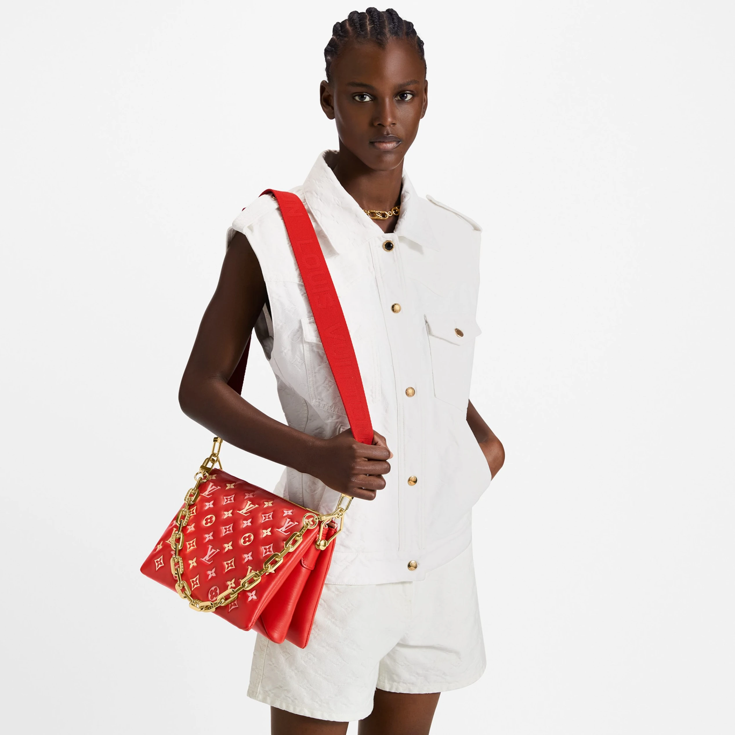 Mythick Louis Vuitton M22397 Coussin PM Red