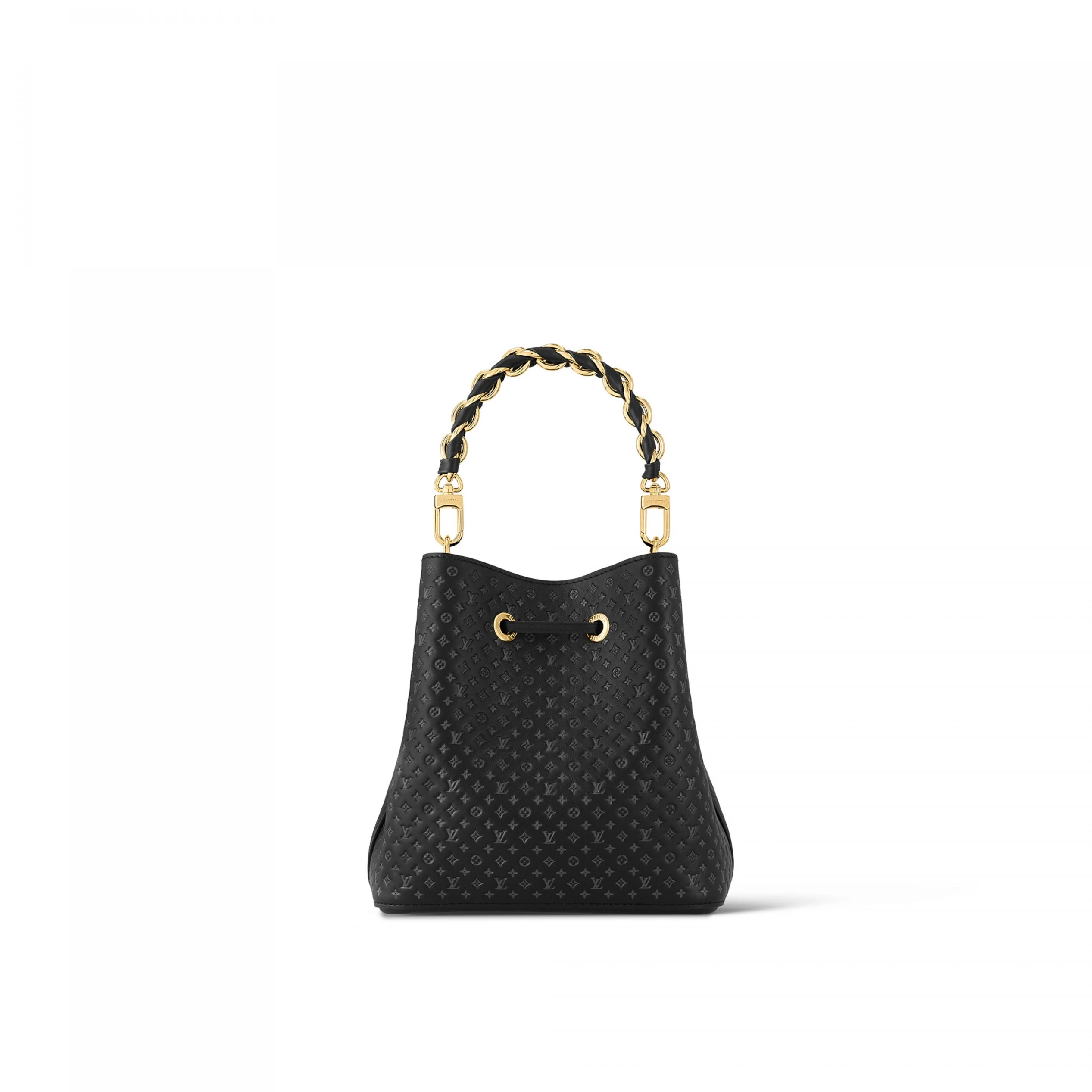 Top lv Louis Vuitton M22598 Calfskin Black Néonoé BB