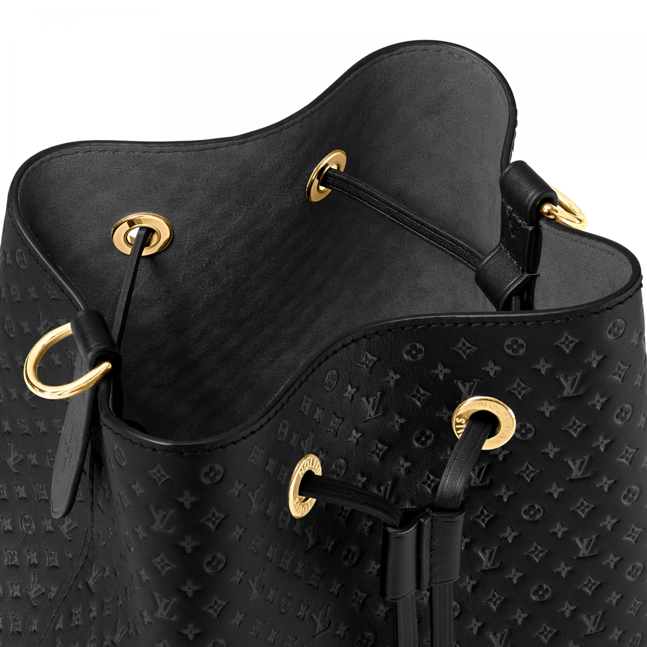 Top lv Louis Vuitton M22598 Calfskin Black Néonoé BB