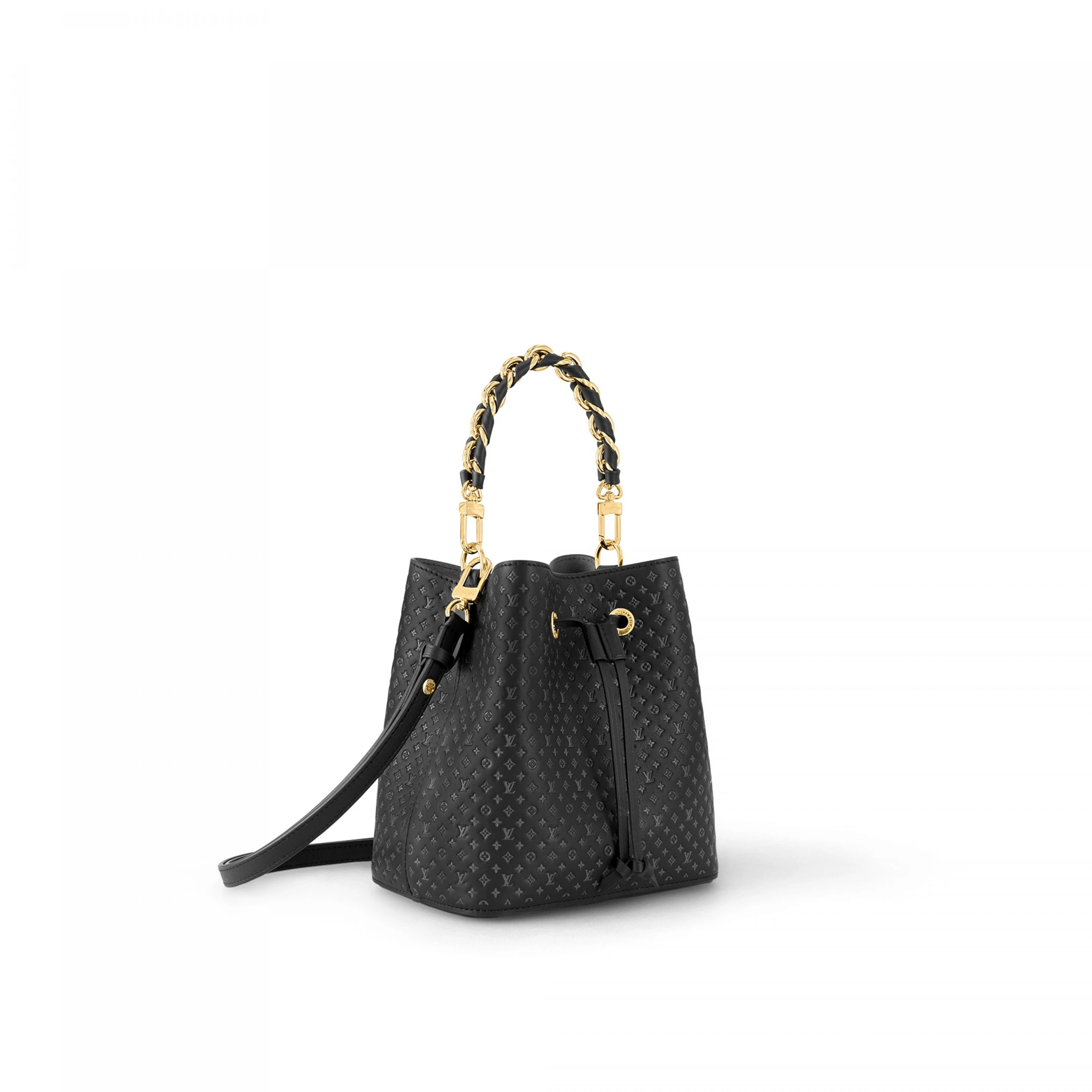Top lv Louis Vuitton M22598 Calfskin Black Néonoé BB