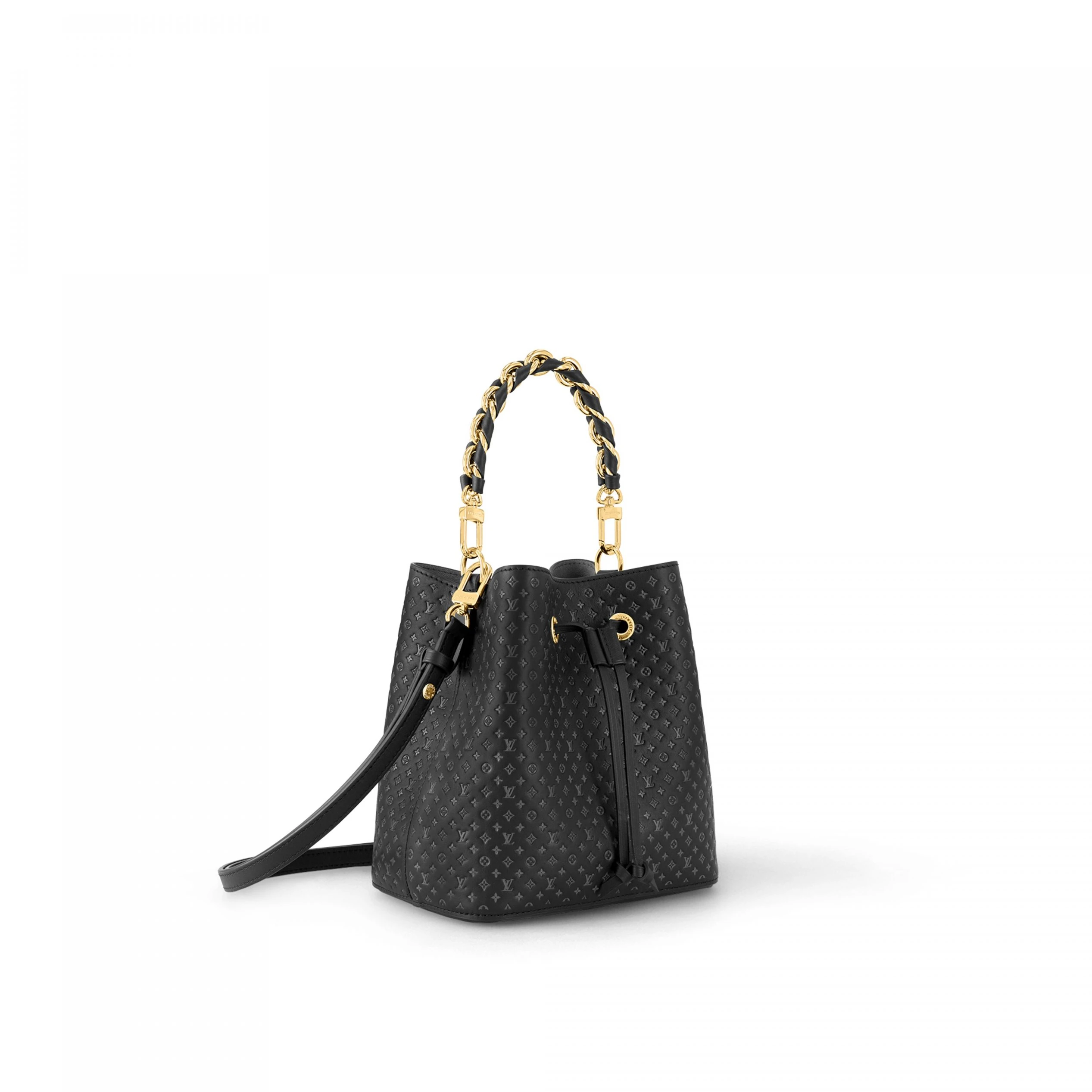 Top lv Louis Vuitton M22598 Calfskin Black Néonoé BB