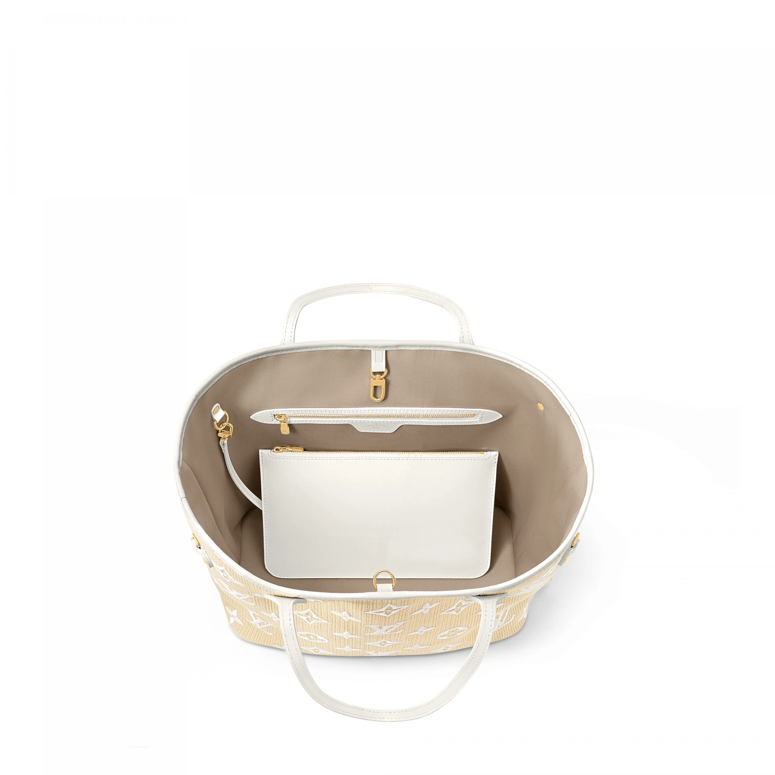 Mythick ru Louis Vuitton M22839 Neverfull MM Lotus Cotton White Beige