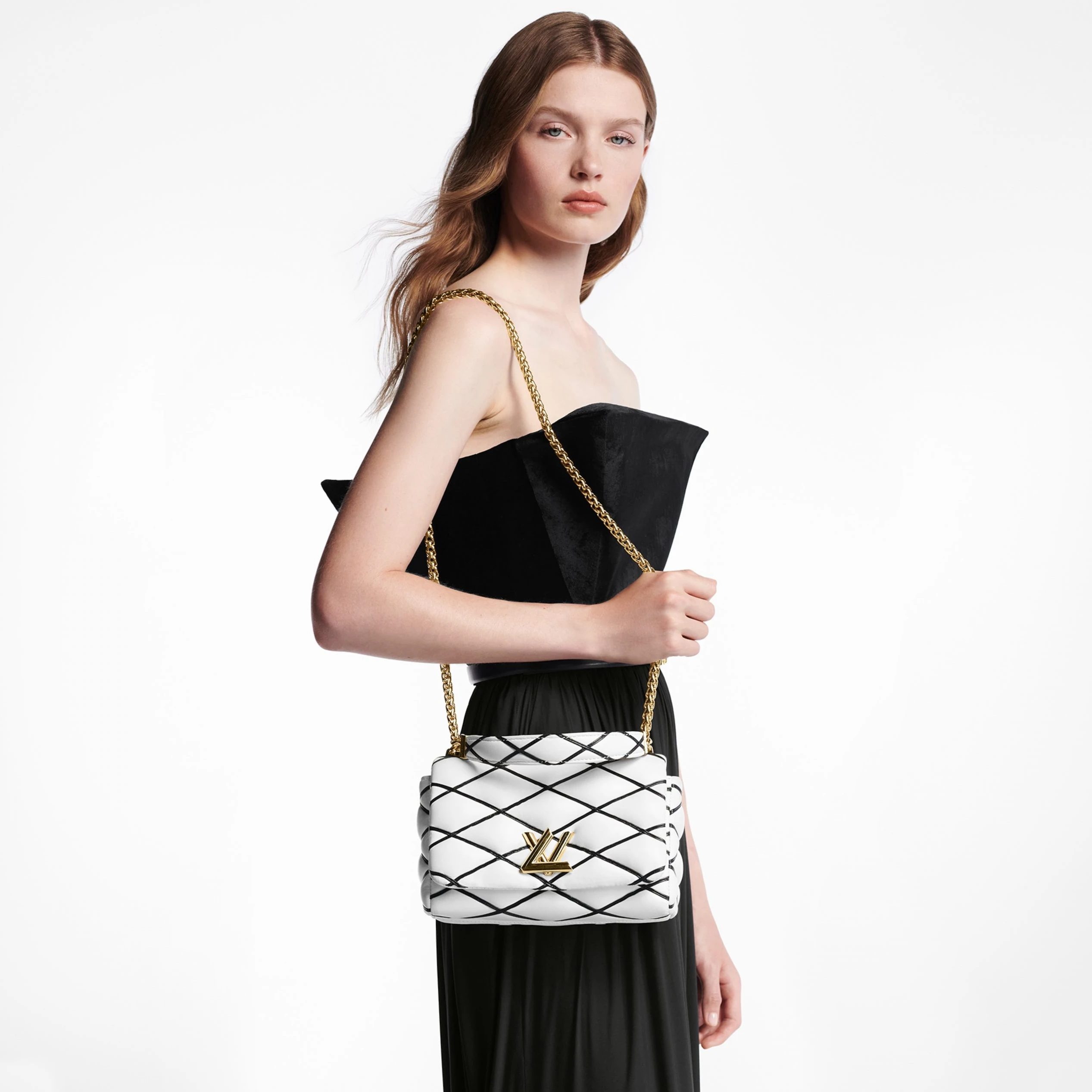 Louis vuitton locations Louis Vuitton M22890 GO-14 MM White Black