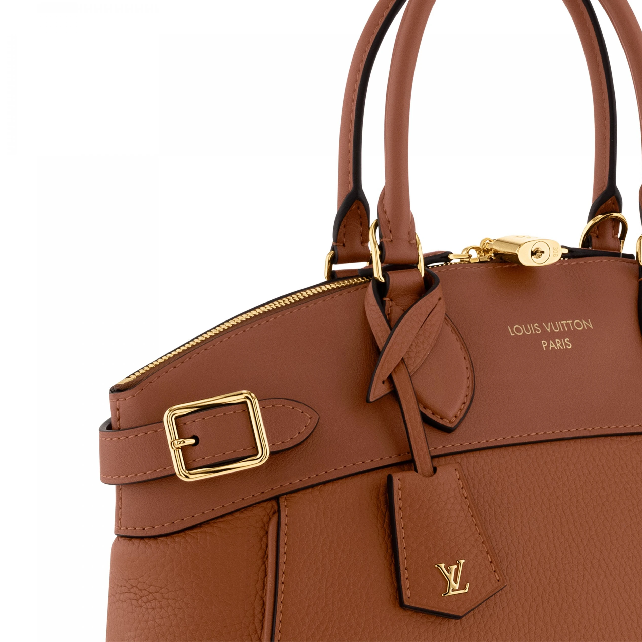 Top lv Louis Vuitton M22925 Lock It MM Gold