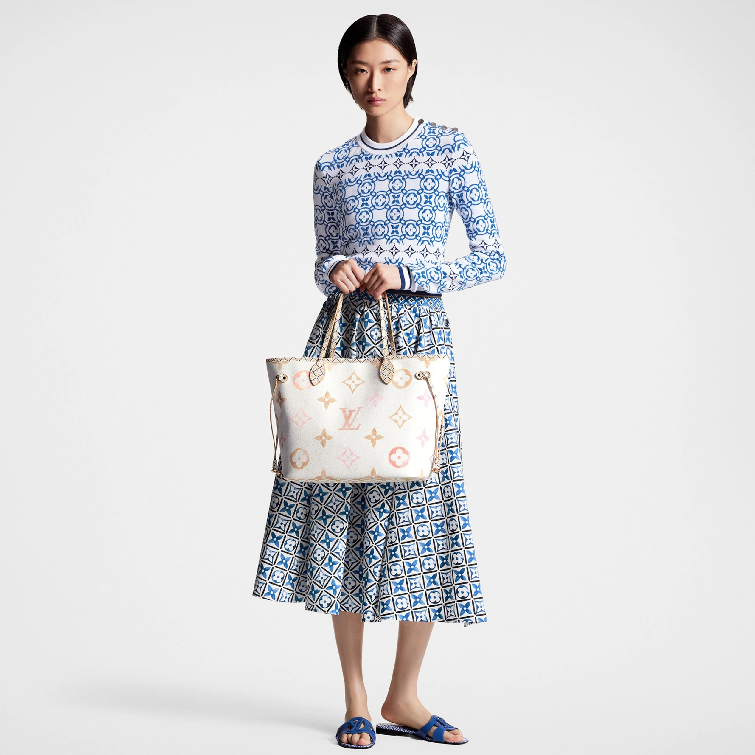 Replica bag Louis Vuitton M22978 Neverfull MM Beige Monogram
