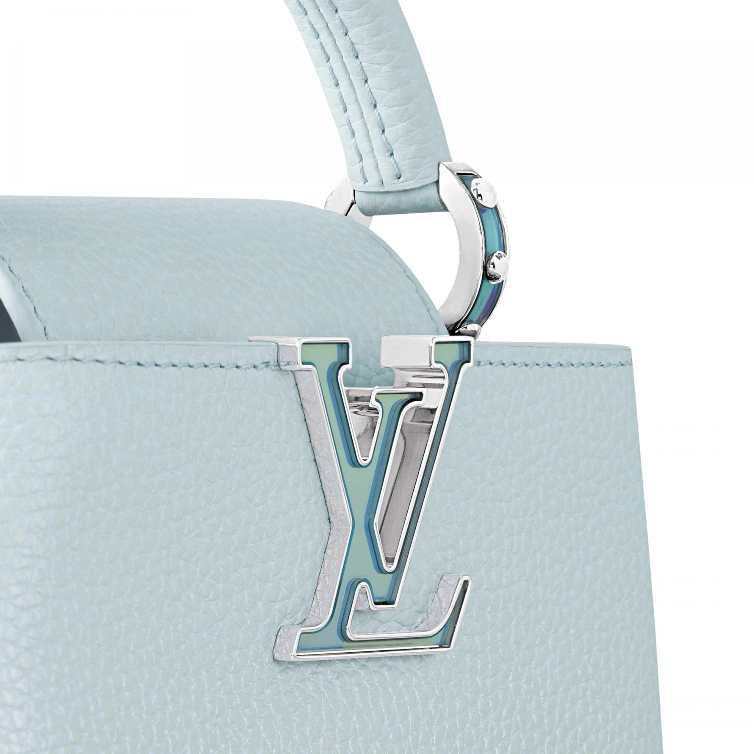 Top lv Louis Vuitton M23289 LV SKI Capucines Mini Blue Glacier
