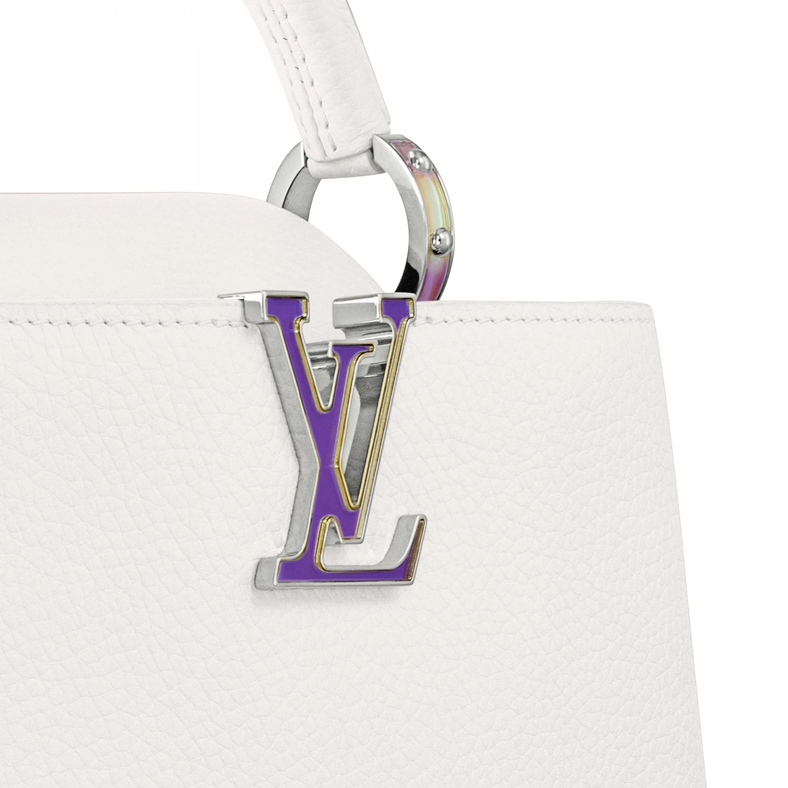 Top lv Louis Vuitton M23307 LV SKI Capucines BB Snow White