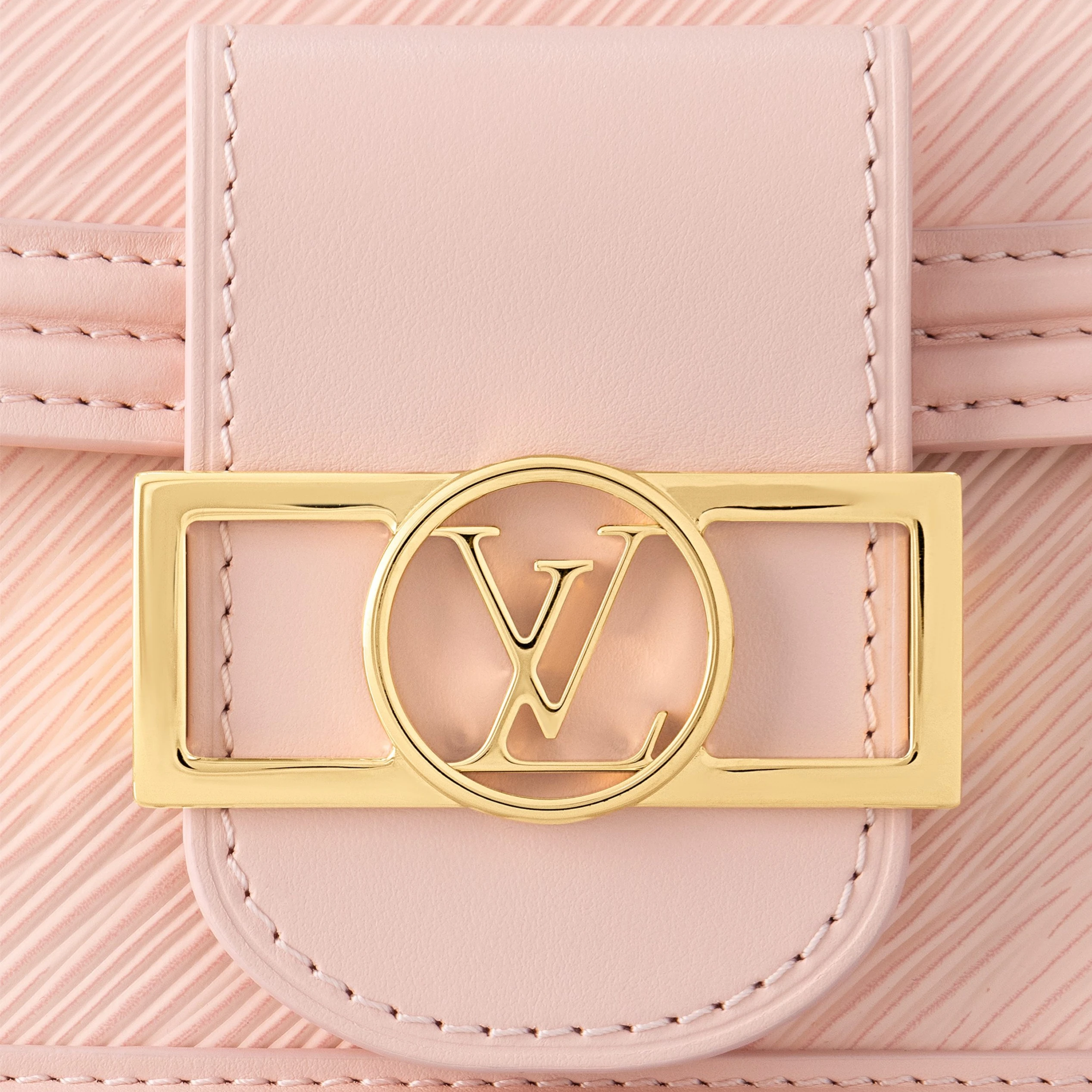 Mythick Louis Vuitton M23558 Mini Dauphine Rose Epi leather