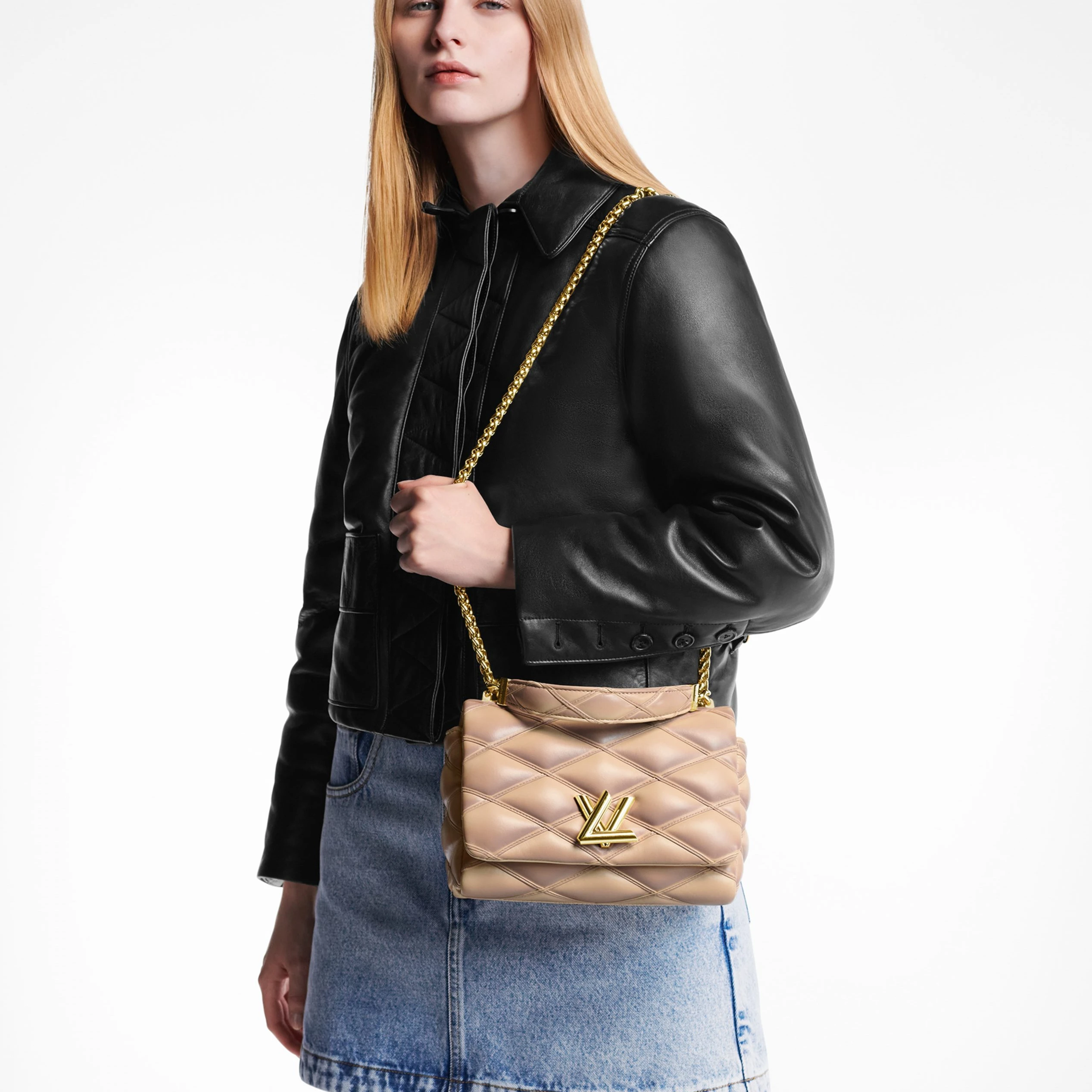 Replica bags Louis Vuitton M23568 GO-14 MM BEIGE ROSE