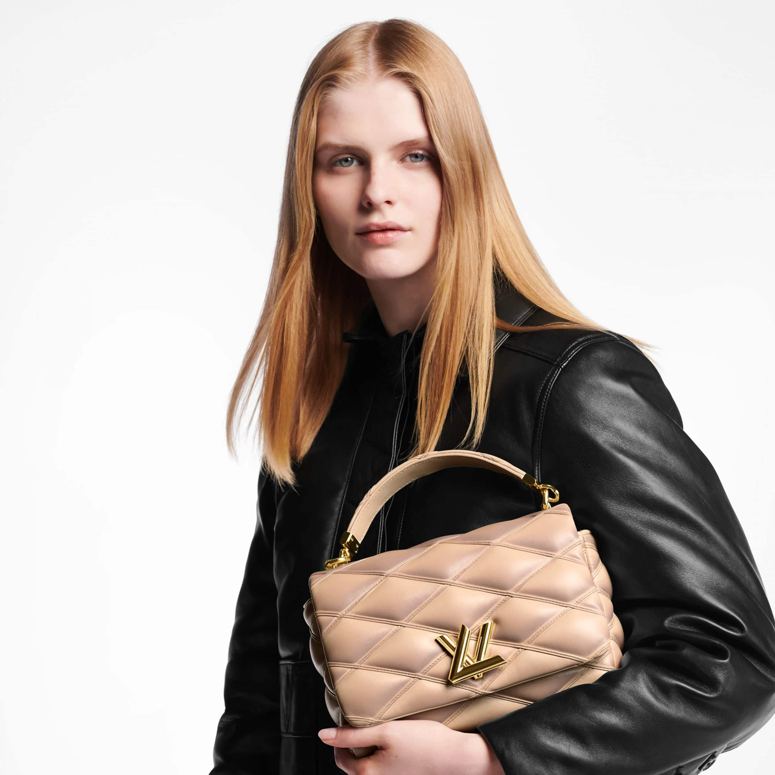 Replica bags Louis Vuitton M23568 GO-14 MM BEIGE ROSE