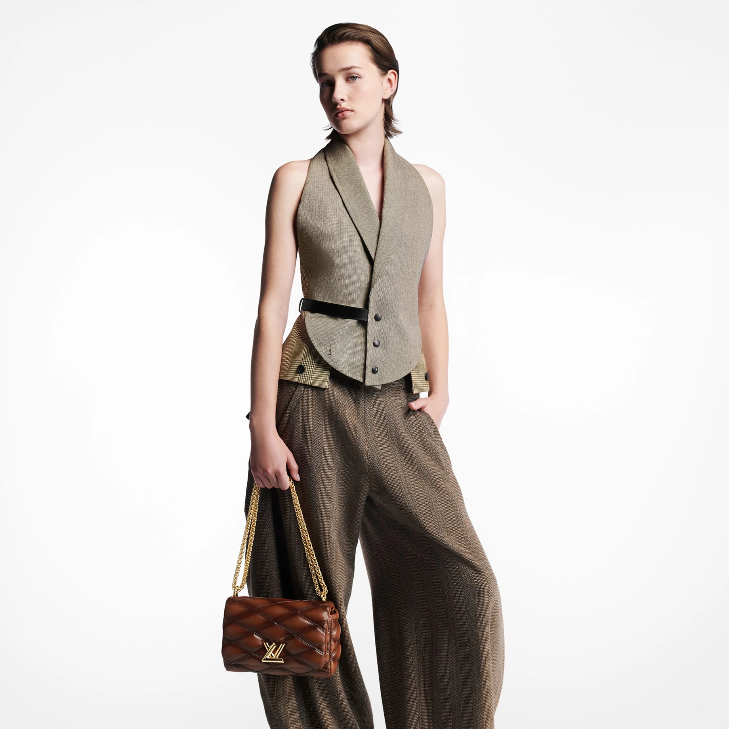 Louis vuitton locations Louis Vuitton M23601 GO-14 MM Smoked Tan