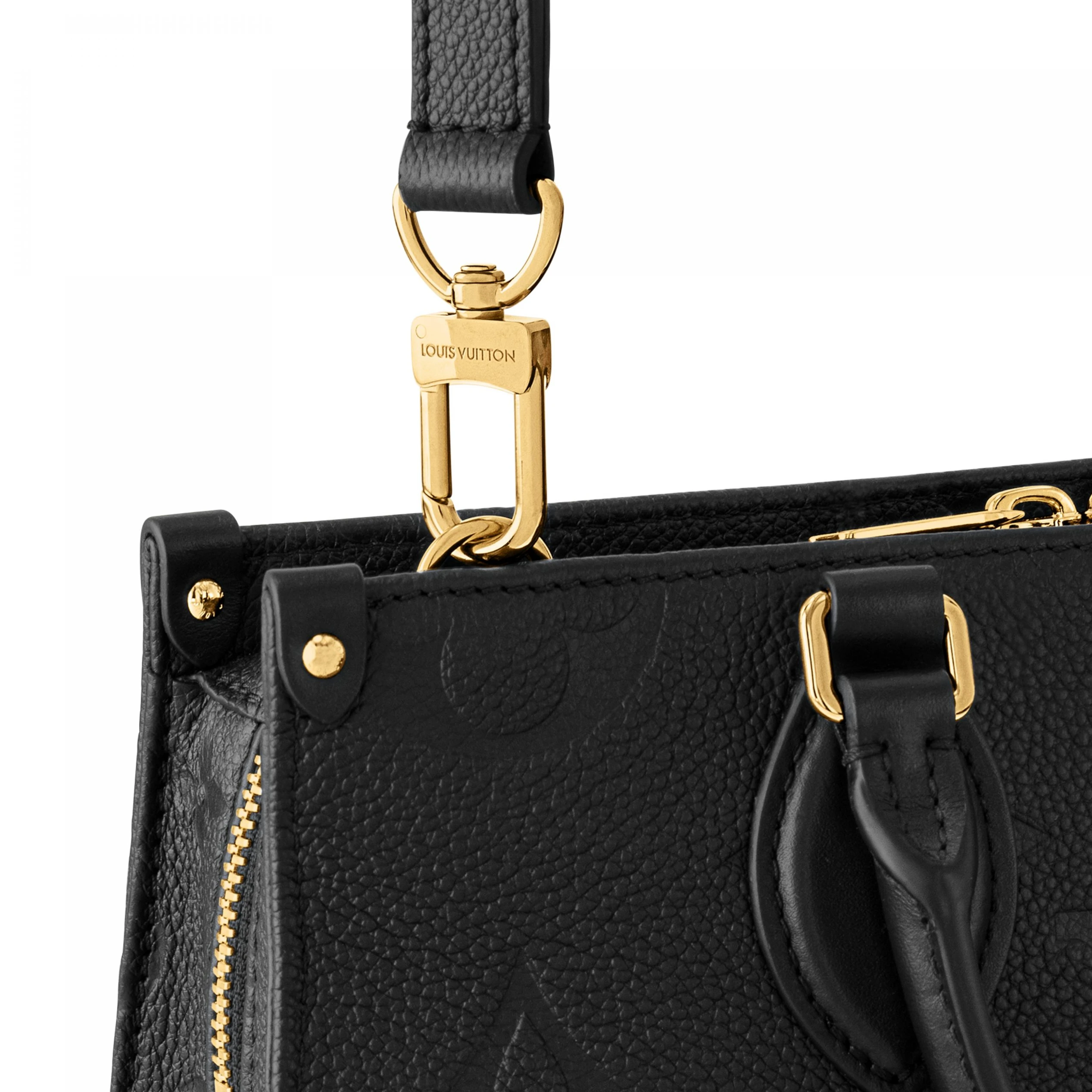 Replica bags lv Louis Vuitton M23640 OnTheGo East West Black Monogram Empreinte Leather