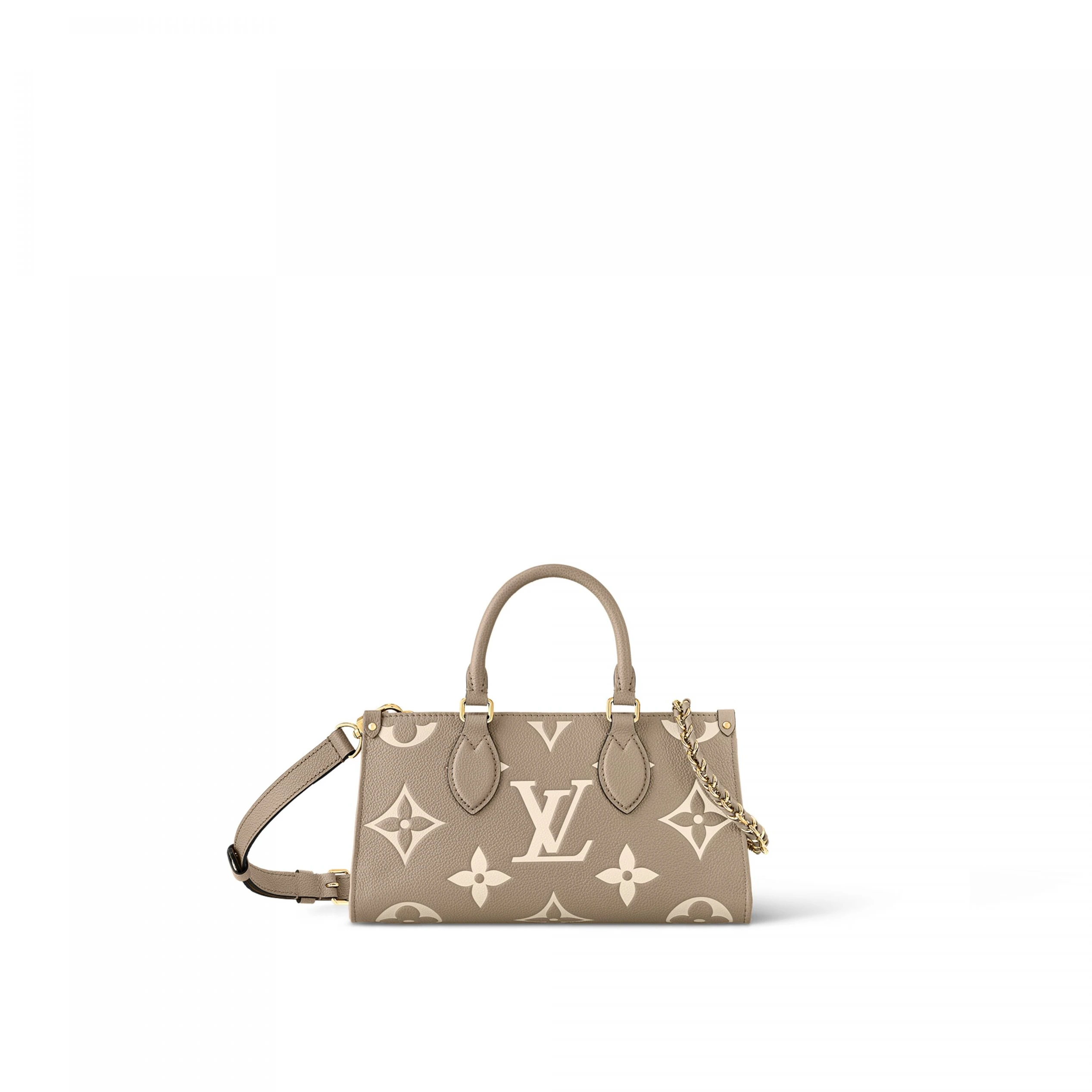 Louis Vuitton M23641 OnTheGo East West Dove Cream Bicolor Monogram Empreinte Leather
