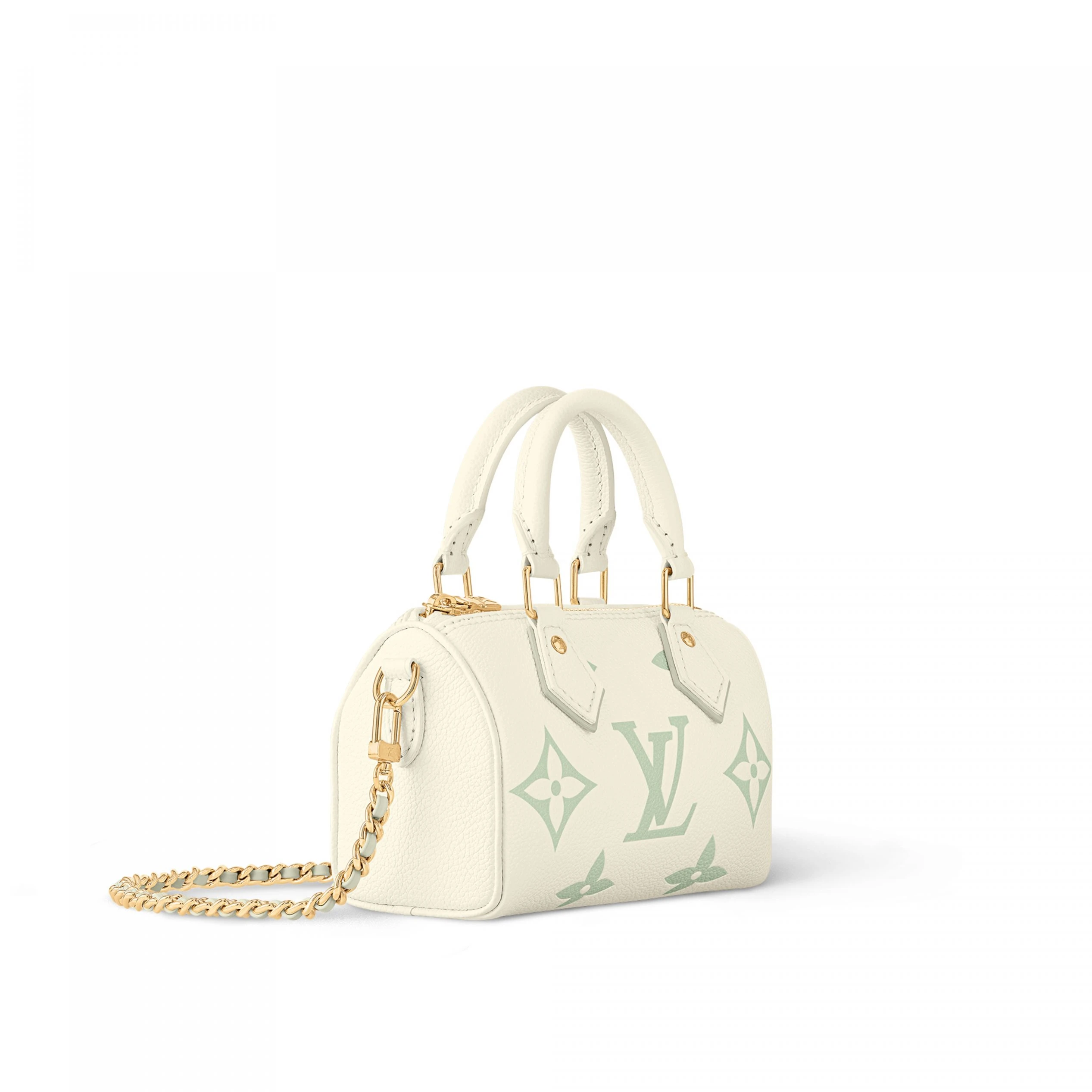 Mythick Louis Vuitton M24169 Nano Speedy Matcha Green