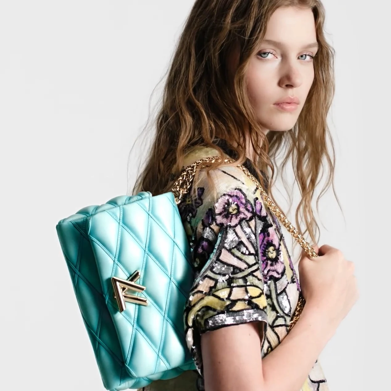Replica bag Louis Vuitton M24185 GO-14 MM Lagoon Turquoise