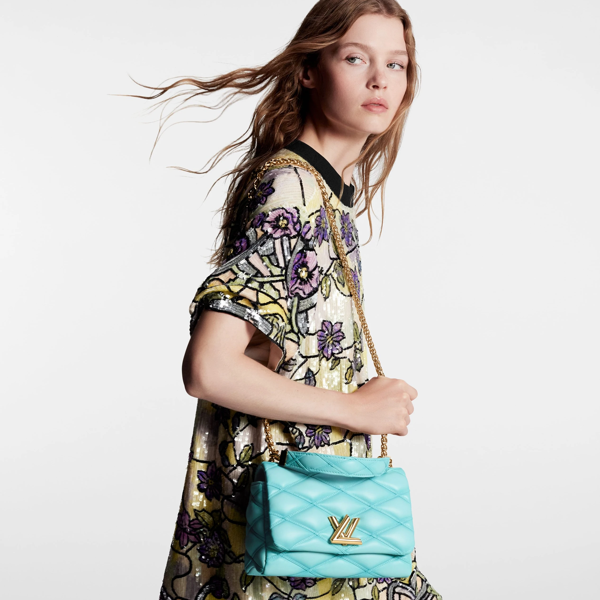 Replica bag Louis Vuitton M24185 GO-14 MM Lagoon Turquoise