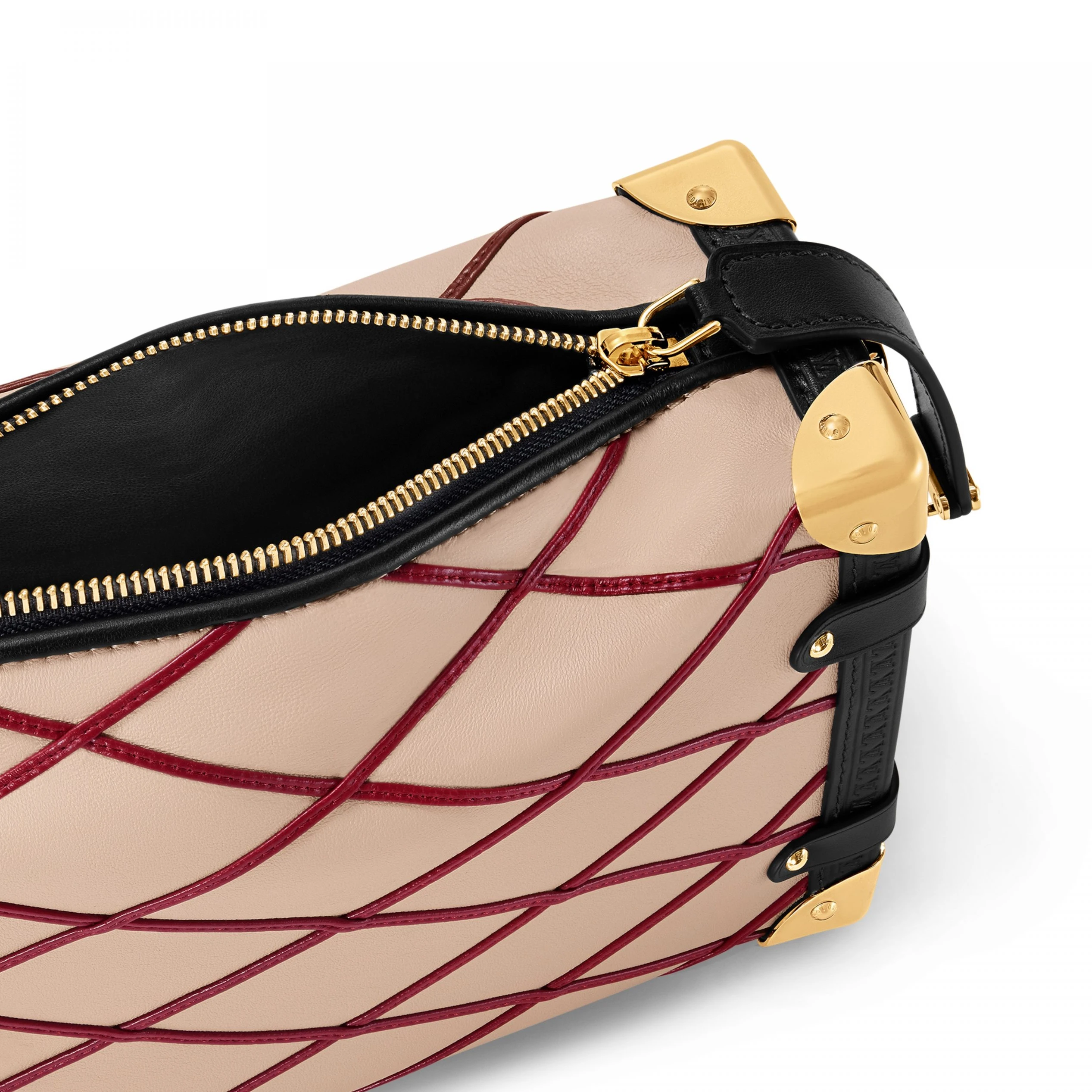 Mythick ru Louis Vuitton M24403 Side Trunk MM Malletage Beige Red