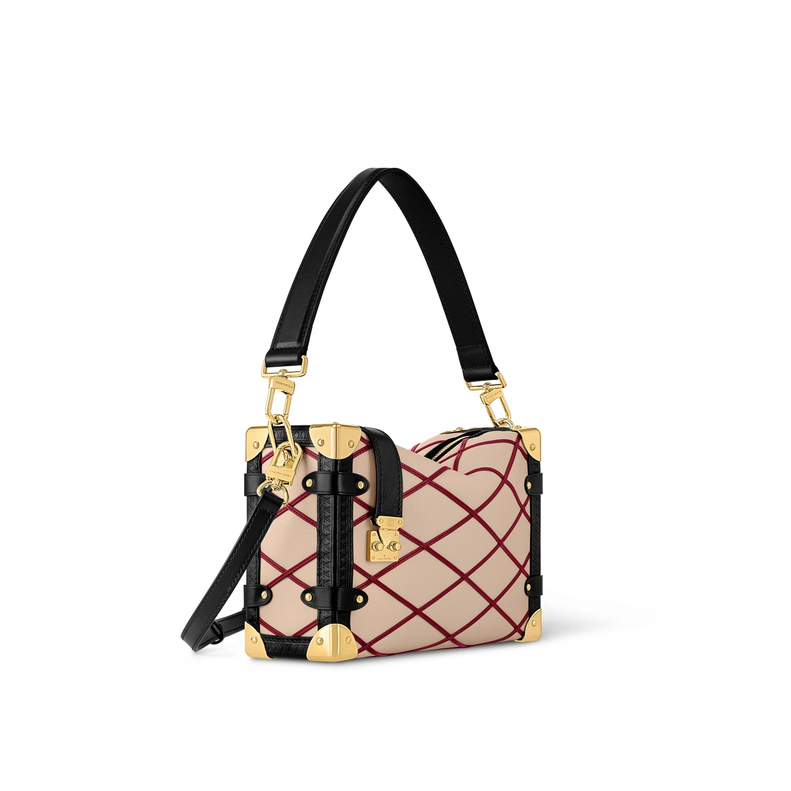 Mythick ru Louis Vuitton M24403 Side Trunk MM Malletage Beige Red