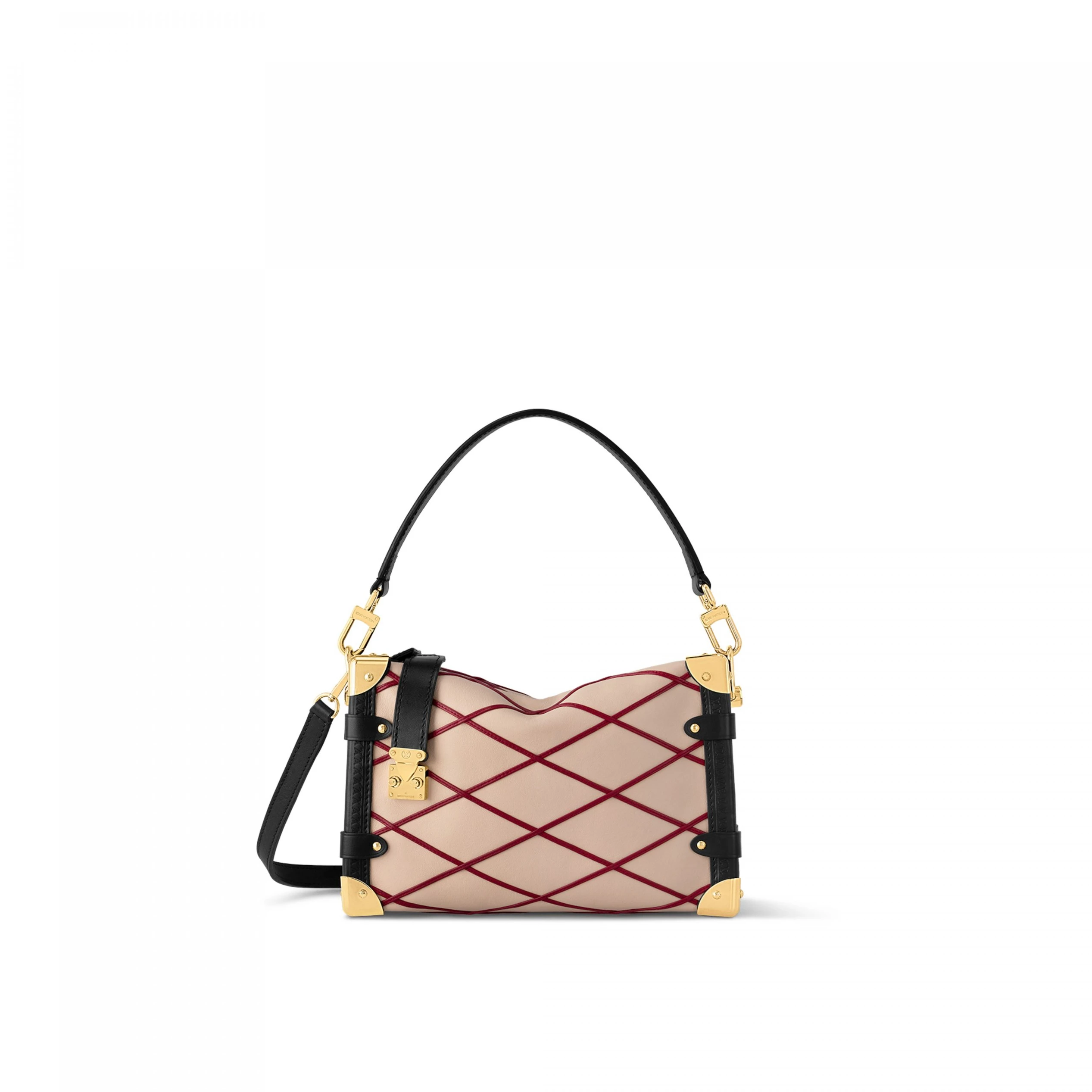Louis Vuitton M24403 Side Trunk MM Malletage Beige Red