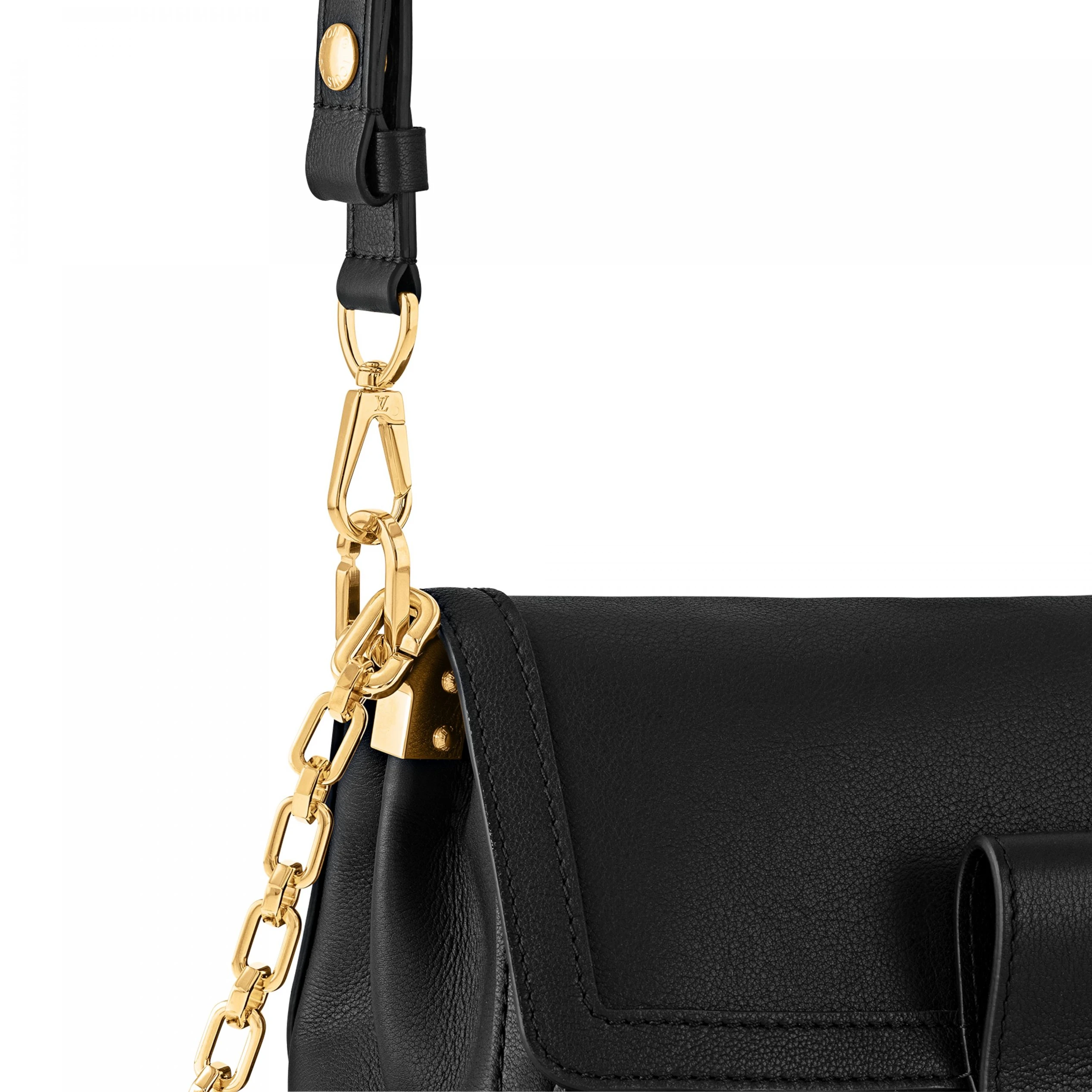 Lv belts replica Louis Vuitton M25209 Dauphine Soft MM Black