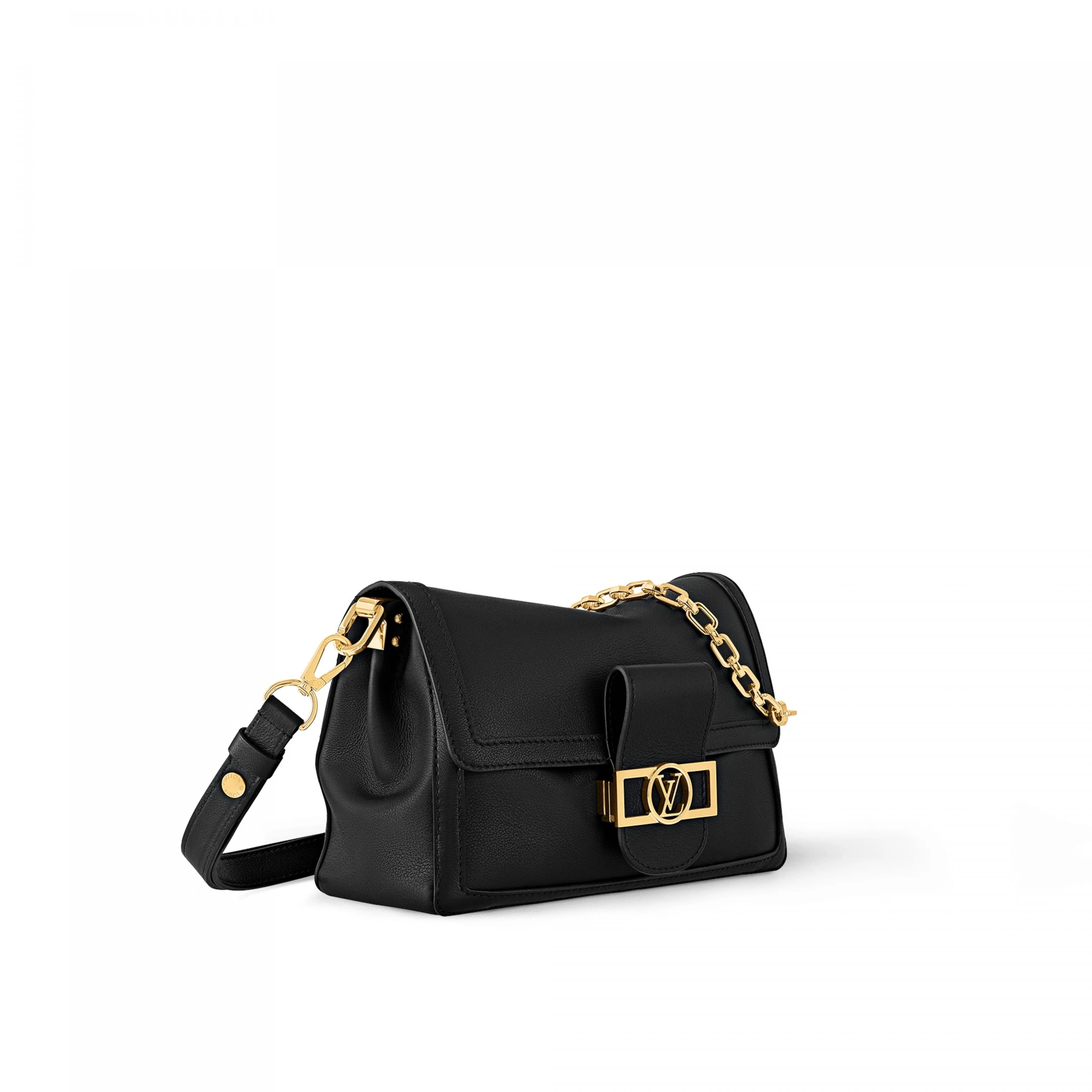 Lv belts replica Louis Vuitton M25209 Dauphine Soft MM Black