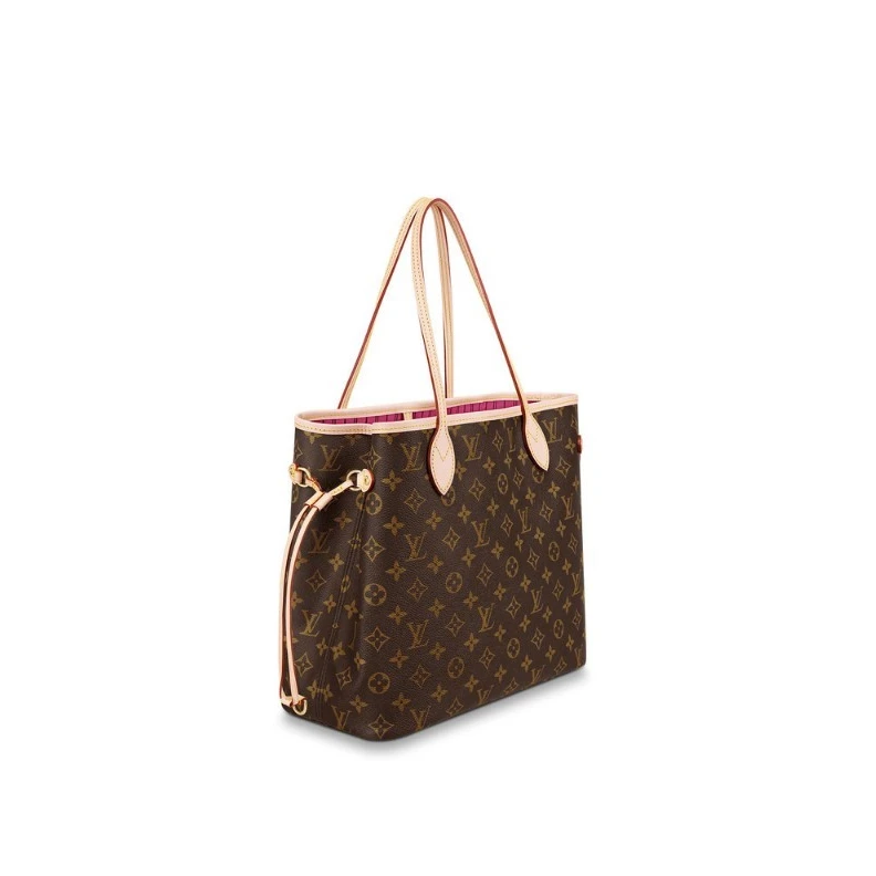Top lv Louis Vuitton M41178 Neverfull MM Shoulder Bag Monogram Canvas