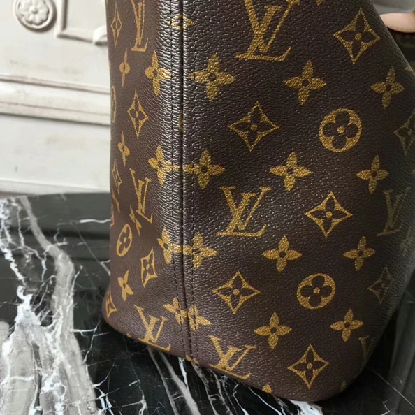Top lv Louis Vuitton M41178 Neverfull MM Shoulder Bag Monogram Canvas