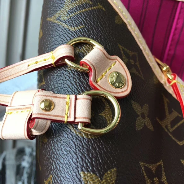 Top lv Louis Vuitton M41178 Neverfull MM Shoulder Bag Monogram Canvas