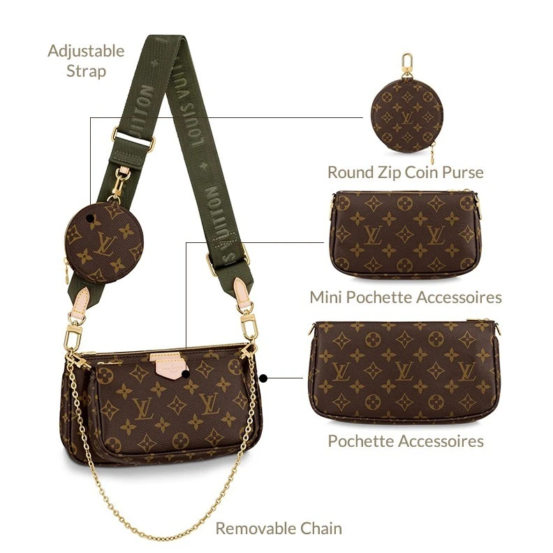 Replica bags Louis Vuitton M44813 Multi-Pochette Accessoires Monogram