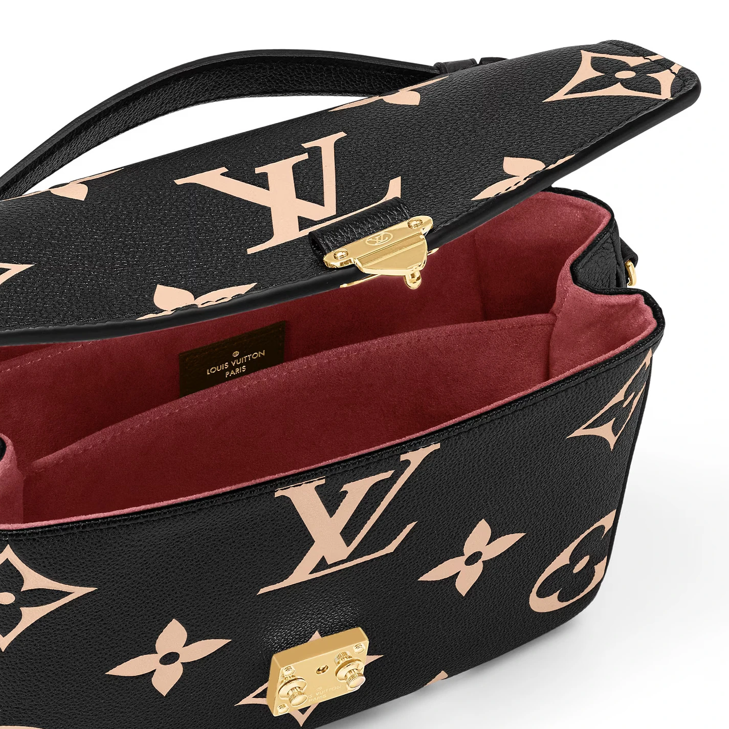 Replica bags Louis Vuitton M45773 Pochette Métis Black Beige