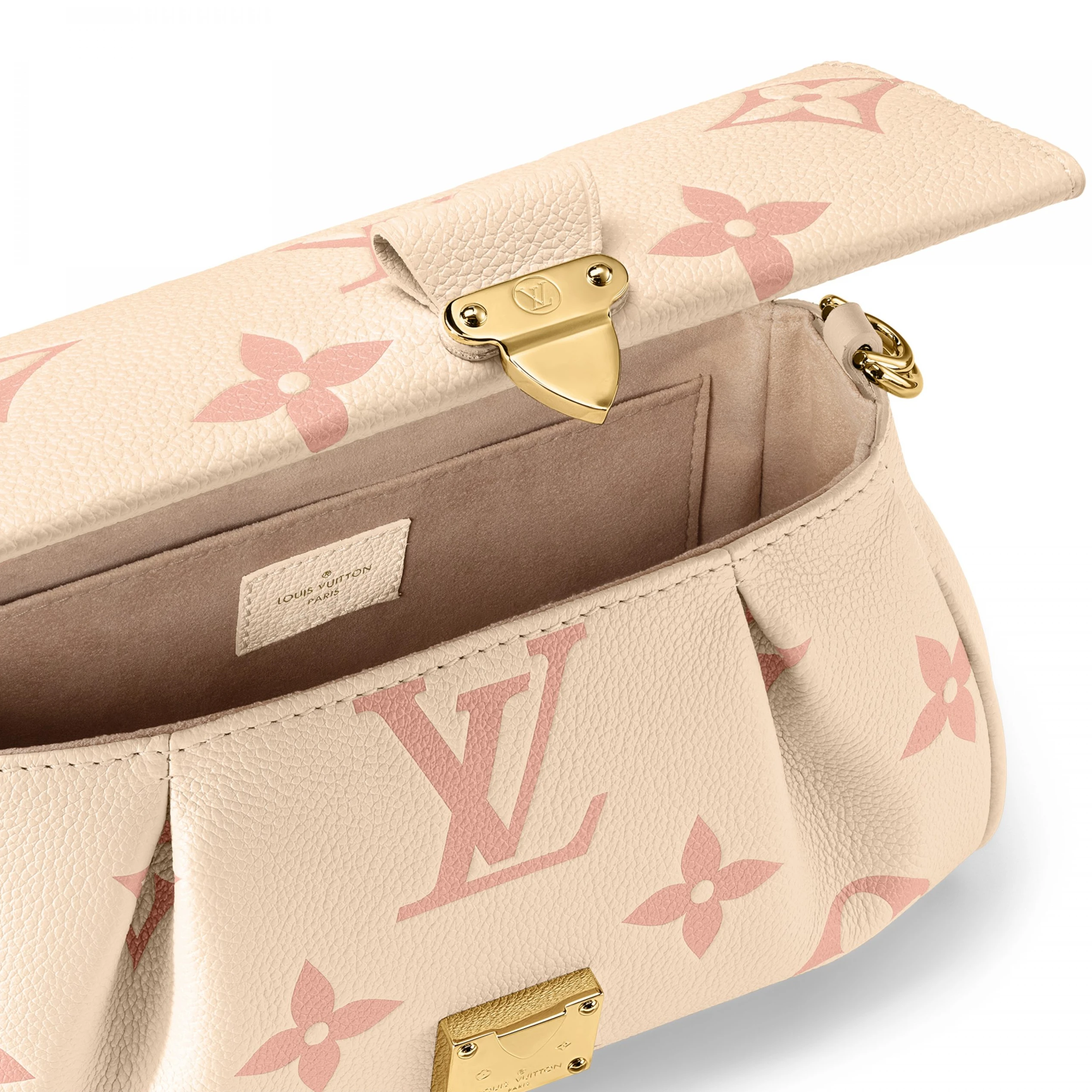 Lv belts replica Louis Vuitton M46393 Favorite Crème   Rose Trianon