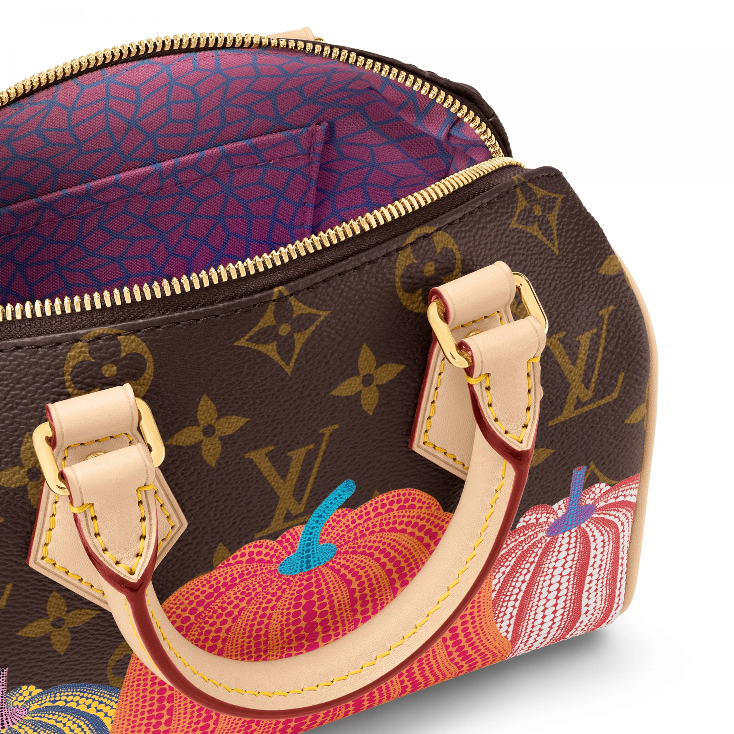 Louis vuitton locations Louis Vuitton M46469 LV x YK Speedy Bandoulière 20 Pumpkin print