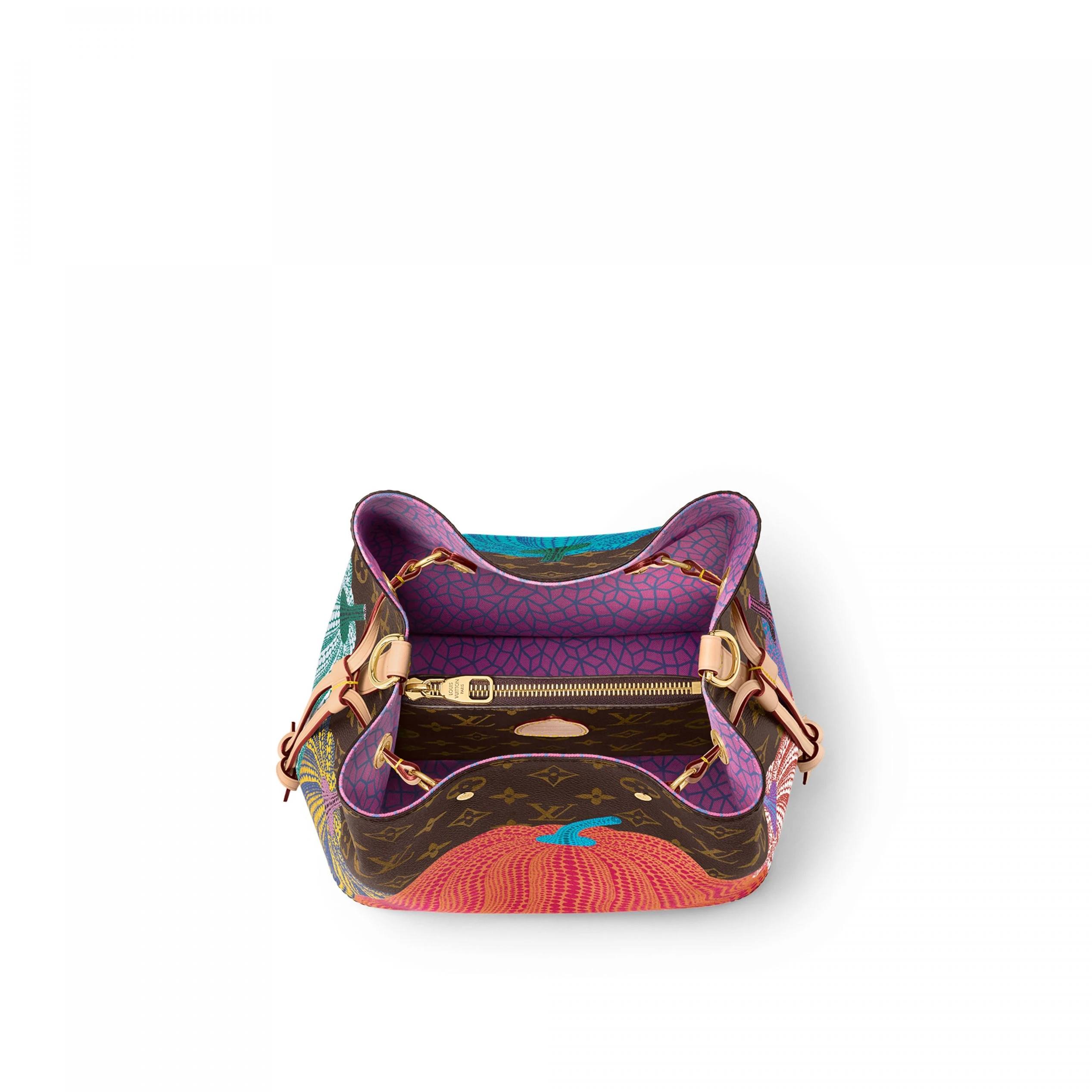 Replica bags Louis Vuitton M46473 LV x YK Pumpkin Prin Néonoé MM