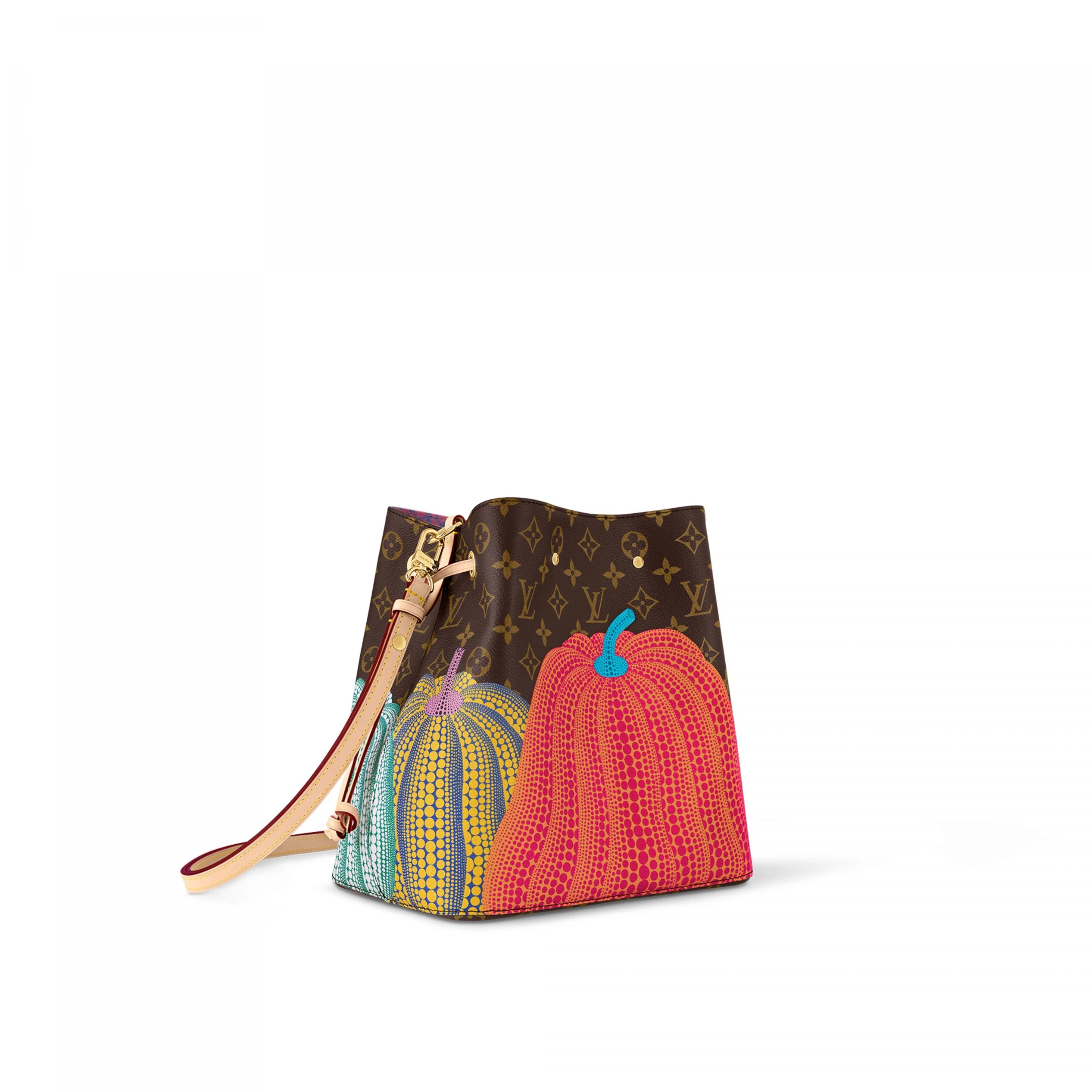 Replica bags Louis Vuitton M46473 LV x YK Pumpkin Prin Néonoé MM
