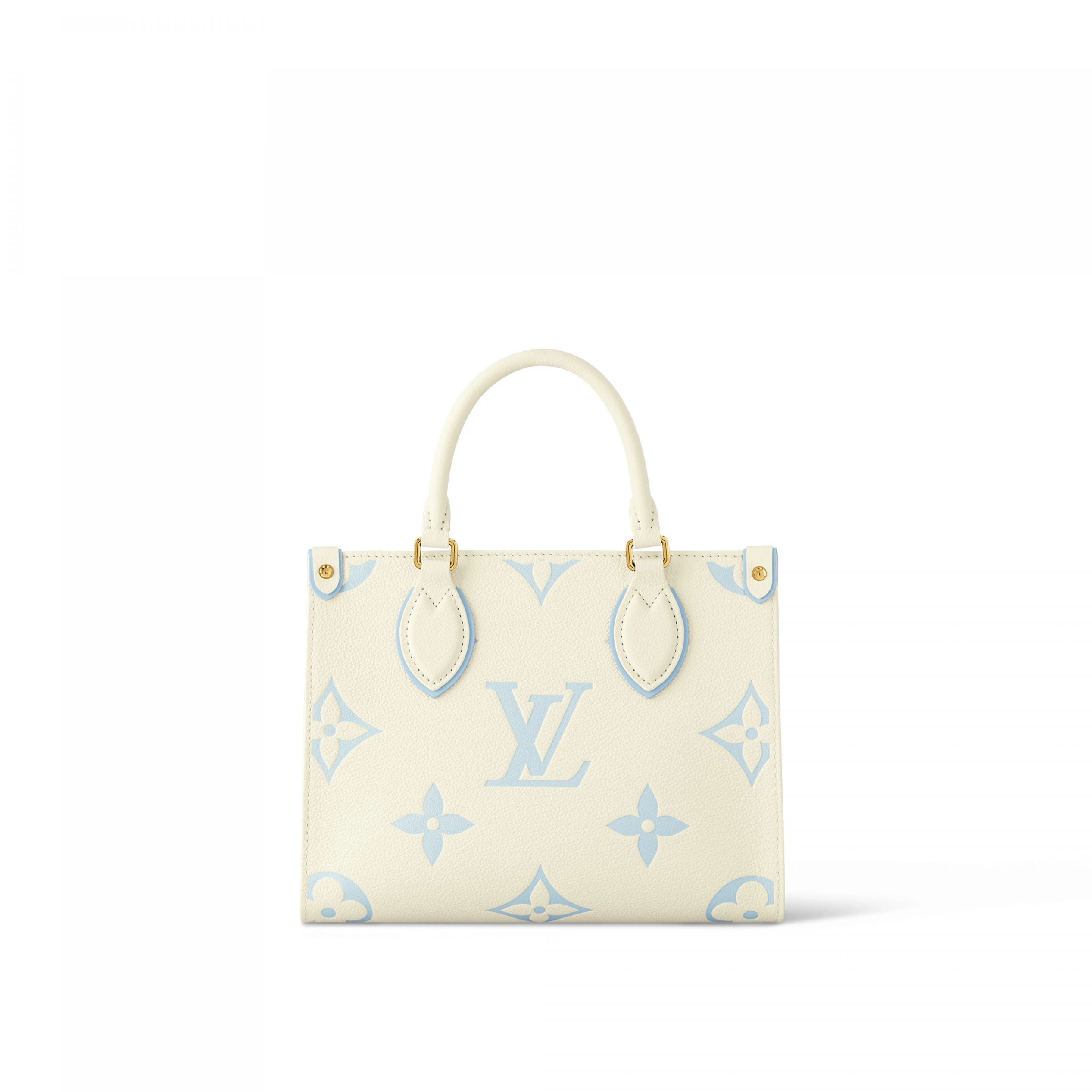 Replica bag Louis Vuitton M46833 OnTheGo PM Latte Candy Blue
