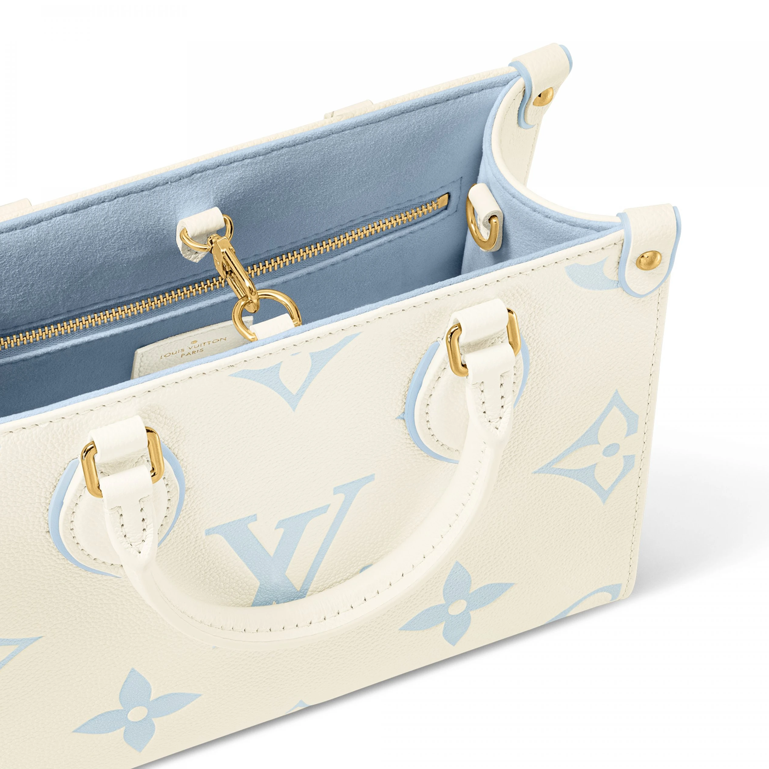 Replica bag Louis Vuitton M46833 OnTheGo PM Latte Candy Blue