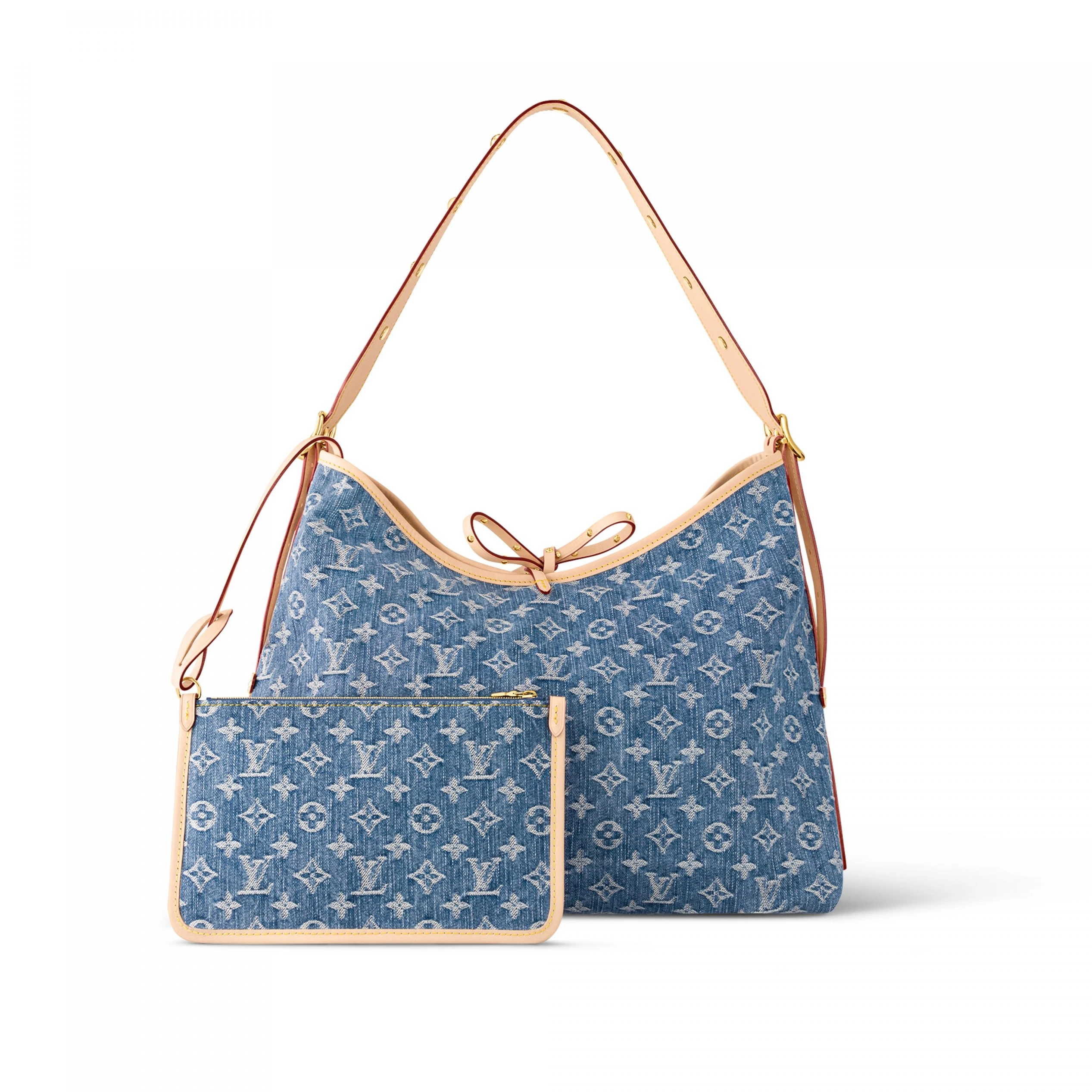 Replica bags Louis Vuitton M46855 CarryAll MM Denim Blue