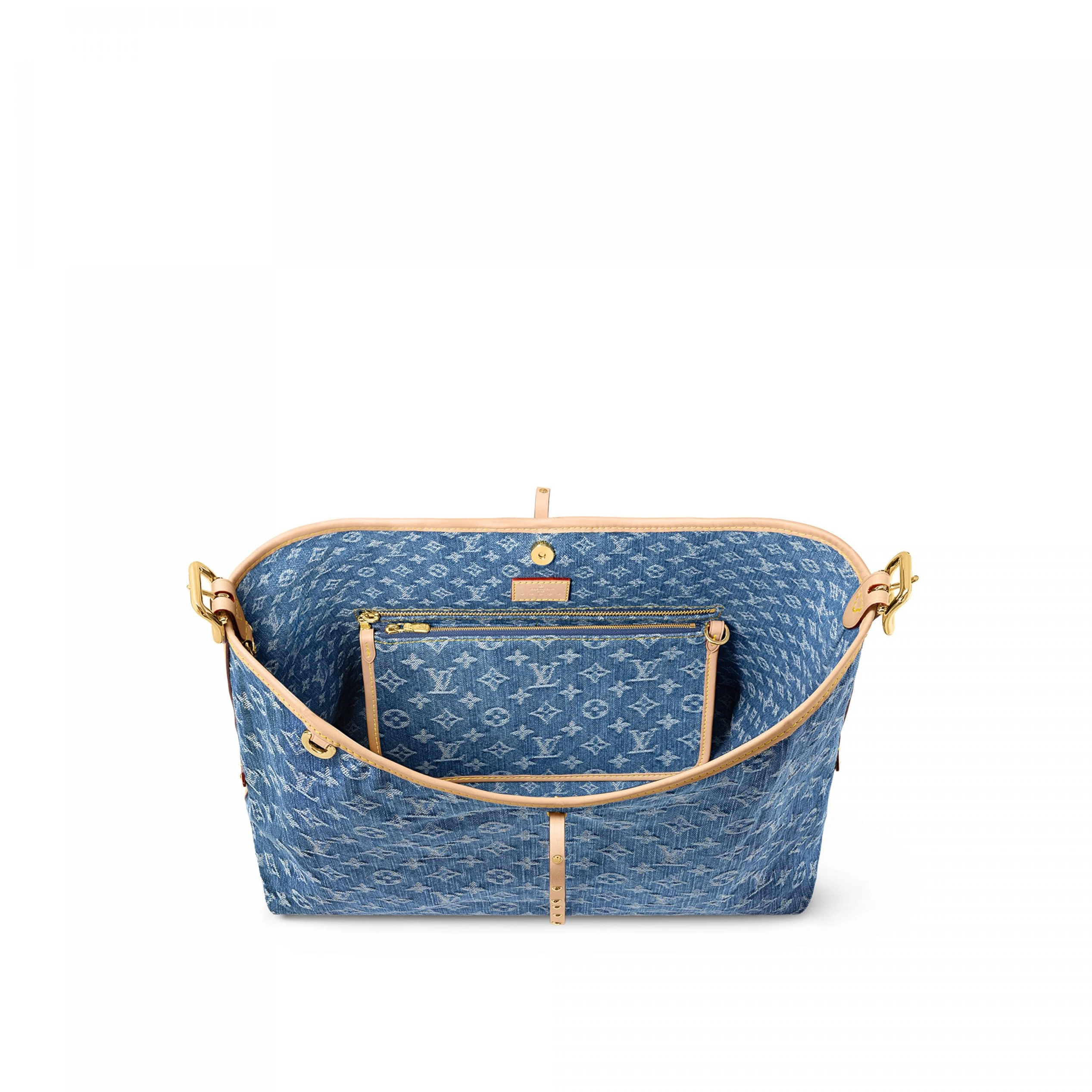 Replica bags Louis Vuitton M46855 CarryAll MM Denim Blue